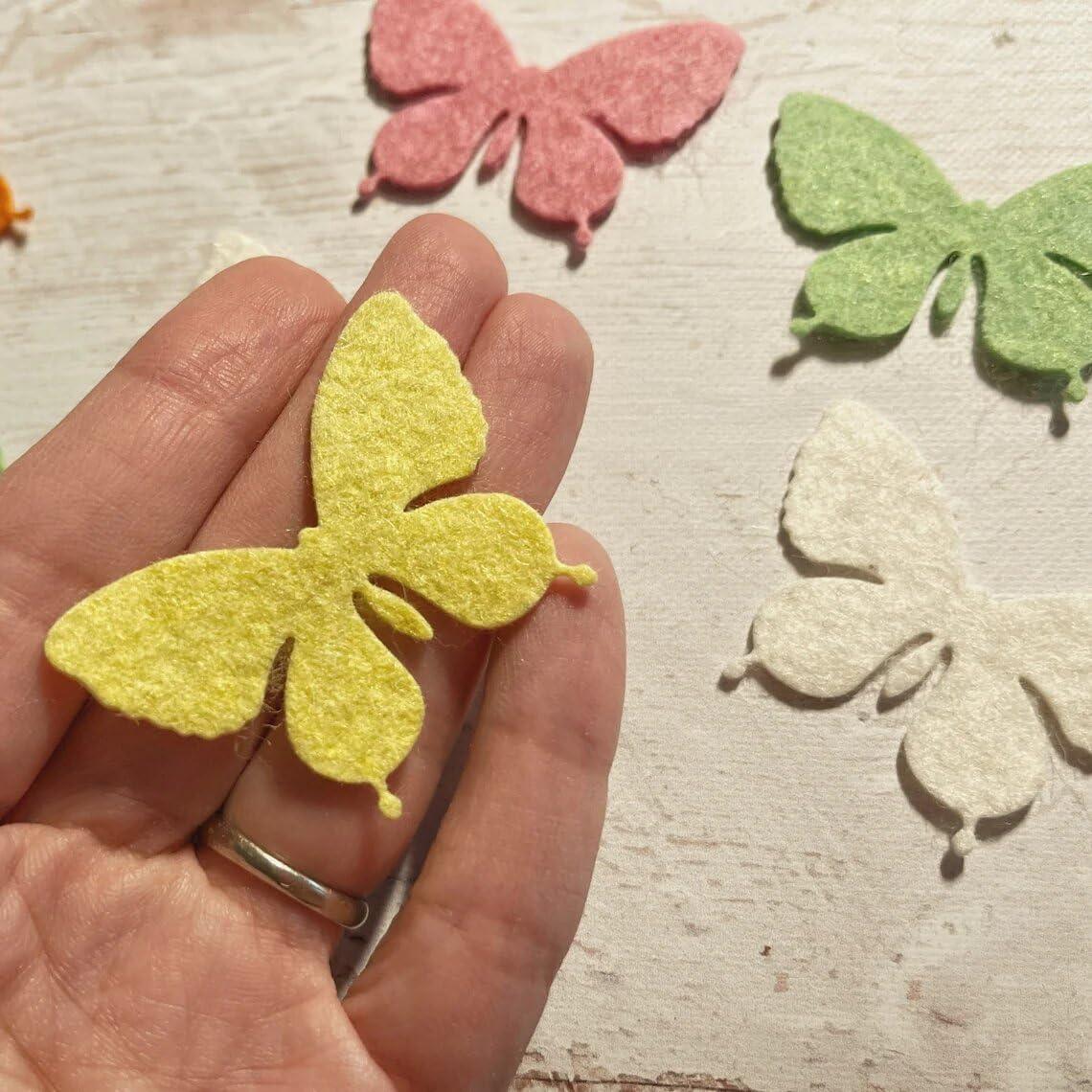 Haoser Butterflies die-Cut Packs Felt Craft Embellishments