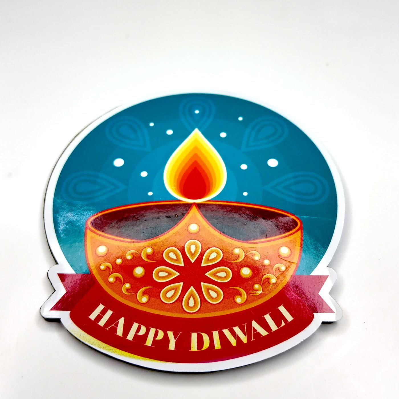 Haoser Wooden Hanging Deepak for Diwali Decoration Set of 9 Pcs