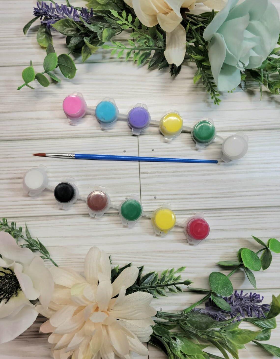 Haoser Pack of 14 Pieces Easter Crafts Wooden Ornaments Unfinished Crafts Wood Hanging Ropes Egg Bunny Chicken Flower Shape for DIY Kids Easter Party Decoration Supplies - Haoser