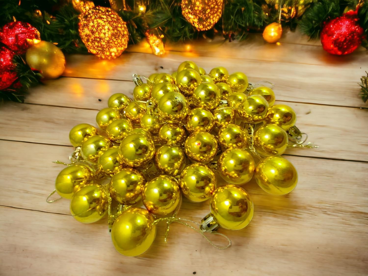Haoser Pack of 12 Golden Colour Bells Christmas Tree Ornaments Xmas Tree hangings Ornaments-Christmas Tree Hanging Ornament
