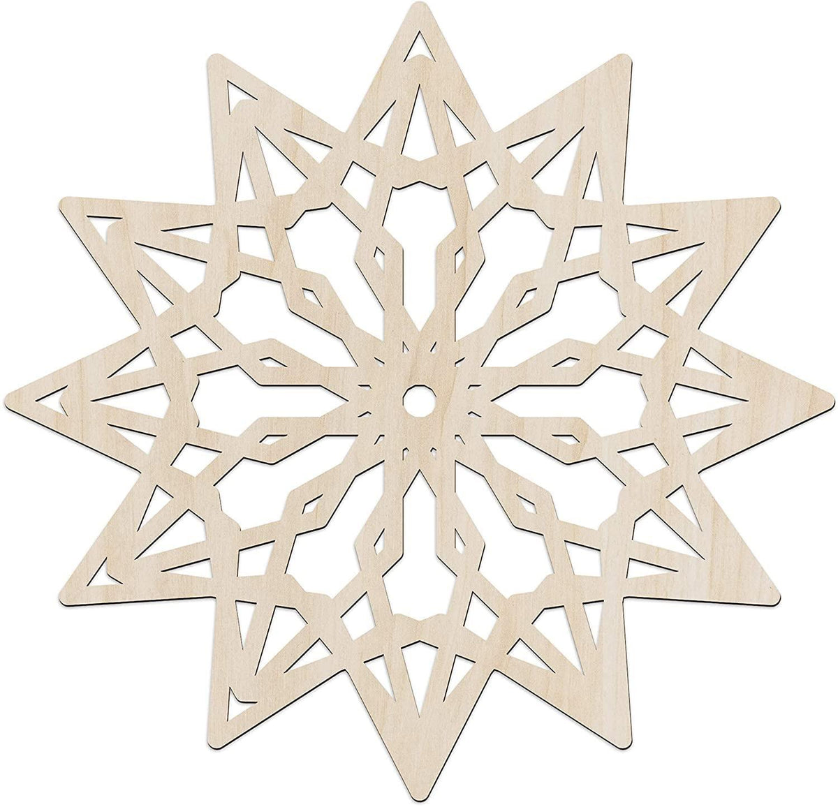Haoser wooden mandala wall art Design 27, 30 cm birch plywood panel