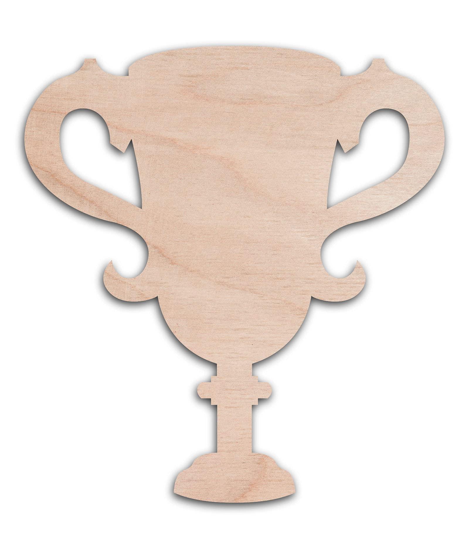 Haoser 3mm Wooden Trofee Cutouts for Scrapbooking Arts Crafts DIY Decoration Display Décor - Haoser