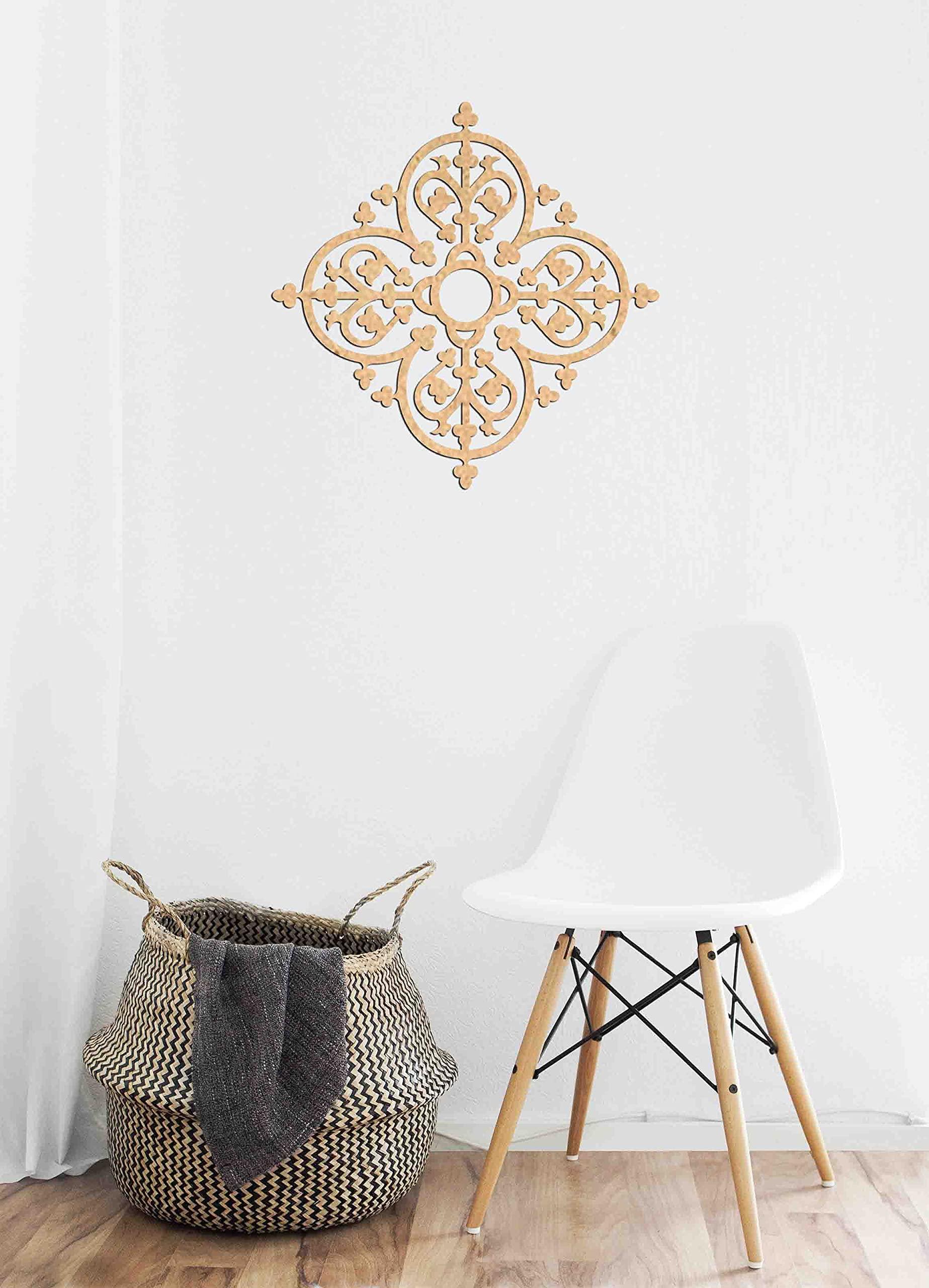 Haoser Birch Ply-3mm Wooden Panel for Room Divider/Partition, Wall Decor Pack of 1 Geometric Laser Cut Carved Panel  (Panle-8) - Haoser