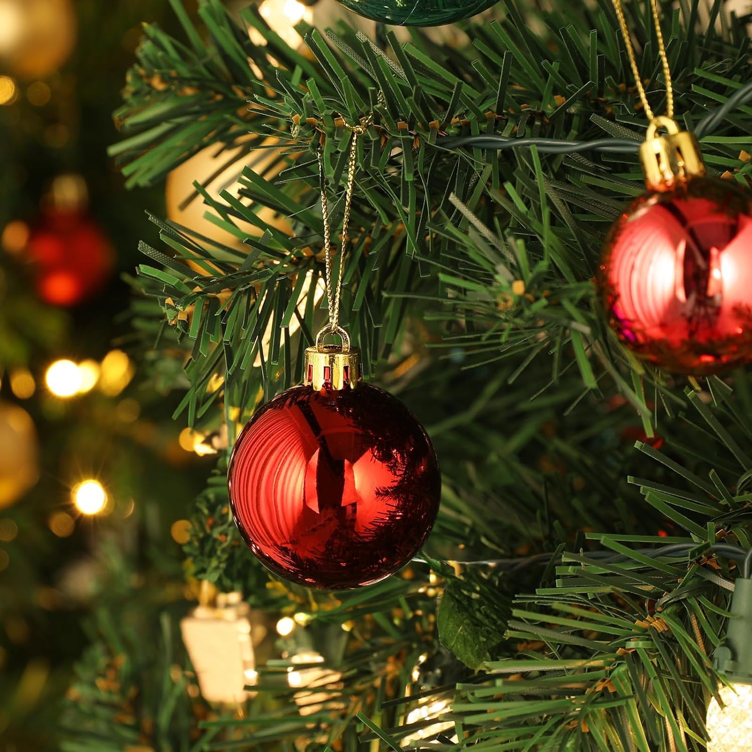 Haoser Pack of 12 Golden Colour Bells Christmas Tree Ornaments Xmas Tree hangings Ornaments-Christmas Tree Hanging Ornament