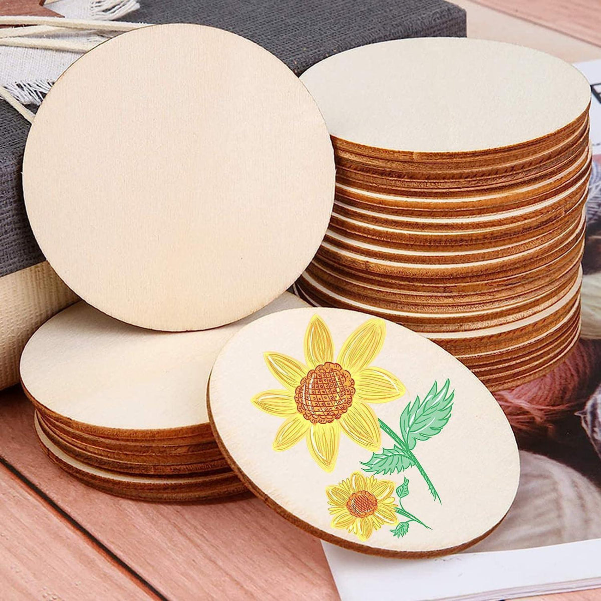 HaoserMDF Boards for Art and Craft, Wood MDF Sheets for Craft Work, DIY MDF Cutouts, 3 Inch - Haoser