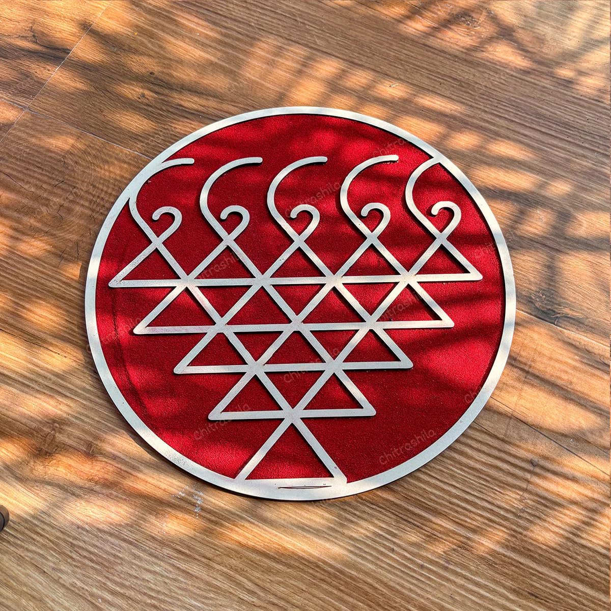 Wooden MDF Rangoli for Diwali Decoration | 12x12 Inch Pine MDF Rangoli Art | Reusable Craft Base for Mandala & Lippan Art Festive Decor Plate for Floor or Wall