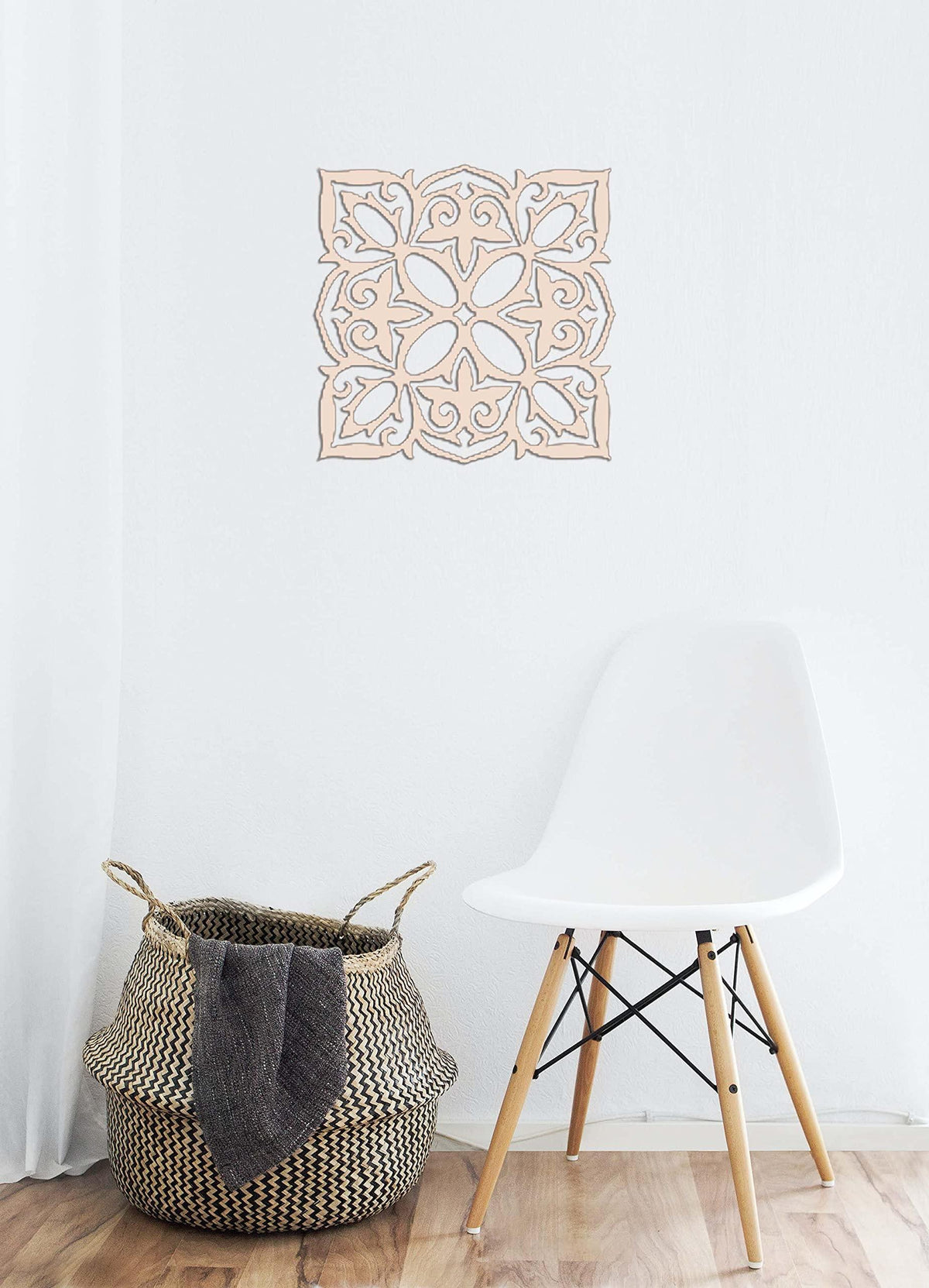 Haoser Birch Ply-3mm Wooden Panel for Room Divider/Partition, Wall Decor Pack of 1 Geometric Laser Cut Carved Panel  (Panle-10) - Haoser
