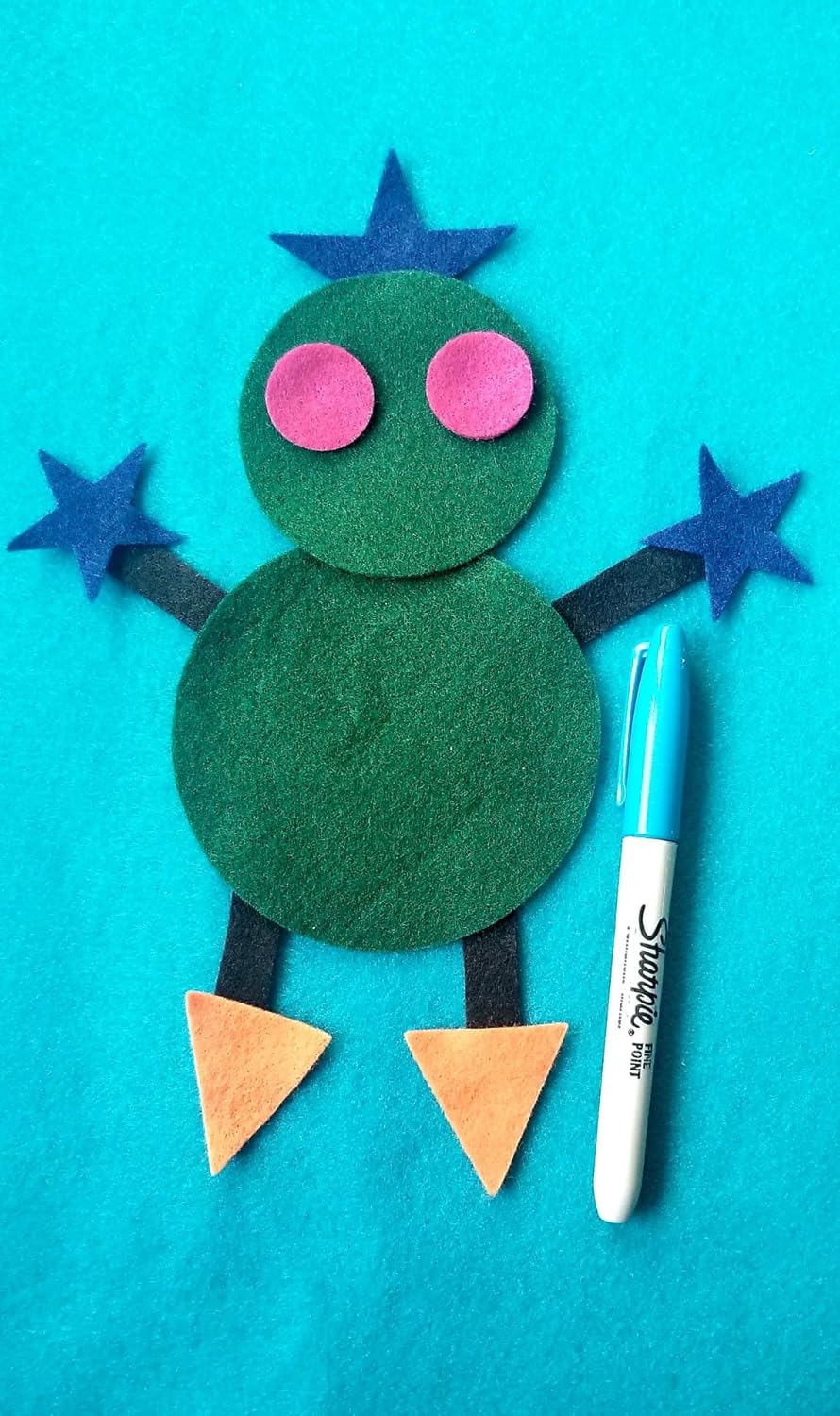 Felt Shapes Graduated Size Set – 24 Pcs | Preschool Learning Game