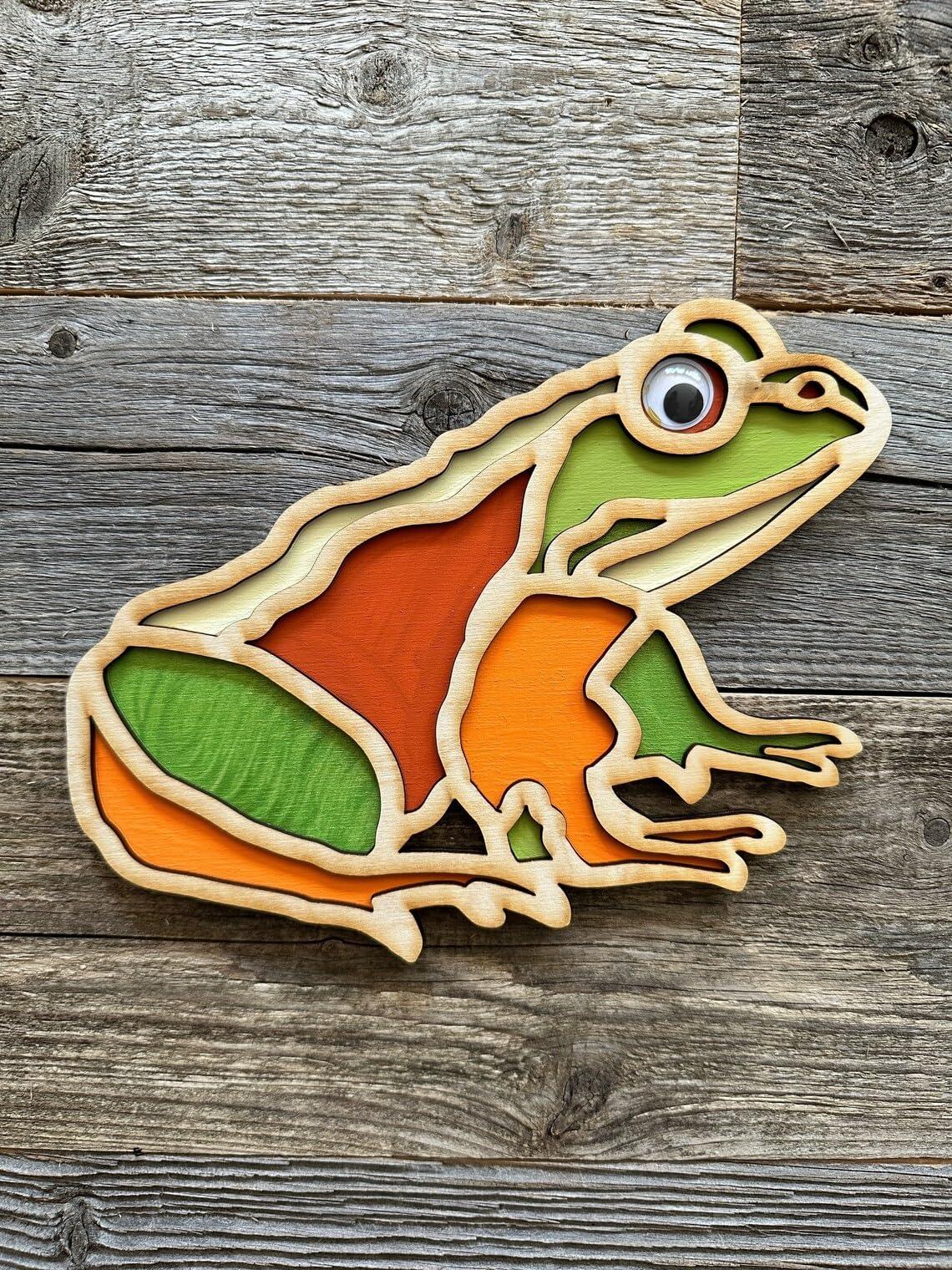 Haoser Kid's Stocking Stuffer Party Favor Frog Painting kit, Small Kids Painting Kit, Party Craft for Everyone, DIY for Kids and Teens,Return Gift Painting kit Set of 4 - Haoser