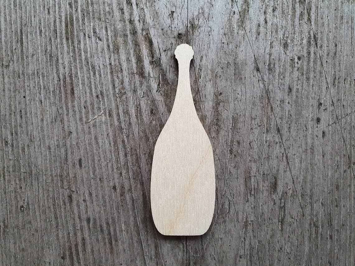 Haoser 3mm Wooden Bottle Cutouts for Scrapbooking Arts Crafts DIY Decoration Display Décor - Haoser