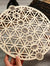 Curious Button Unfinished Wooden Geometry Wall Art Hanging Wall Sculpture Meditation Centerpiece for Home, Living Room, Yoga Wall Art, Wall Decor, Modern Wooden Wall (30 cm) - Haoser