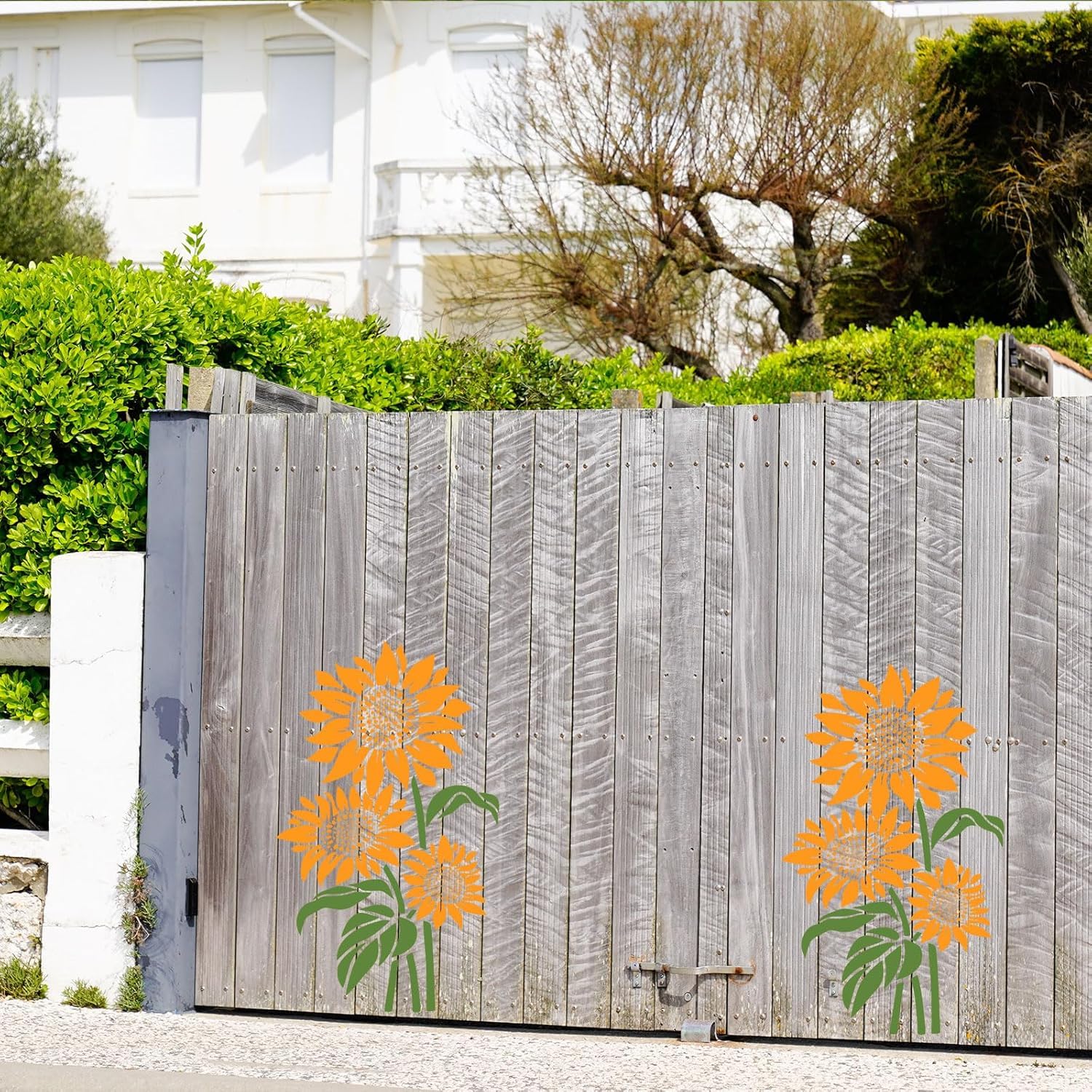 Sunflower Stencils for Painting – 11.8x8.3 Inch Reusable Flower Stencil