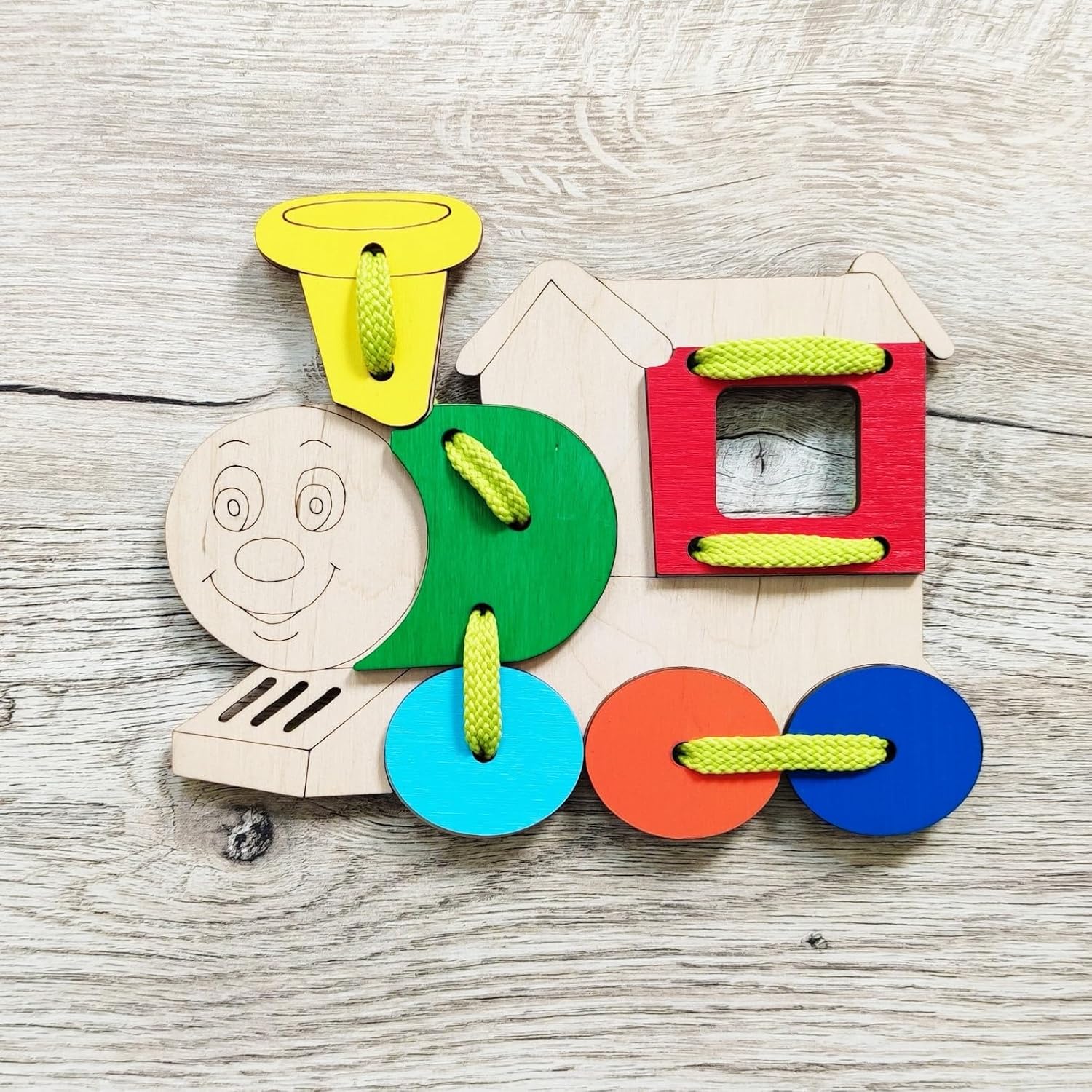 3 Pcs Wooden Hedgehog Lacing Toy for Kids | Montessori Threading Board | Fine Motor Skills Learning Toy
