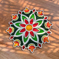 Wooden MDF Rangoli Base 12x12 Inch | Reusable Pine MDF Rangoli Plate for Diwali, Mandala & Lippan Art | Haoser