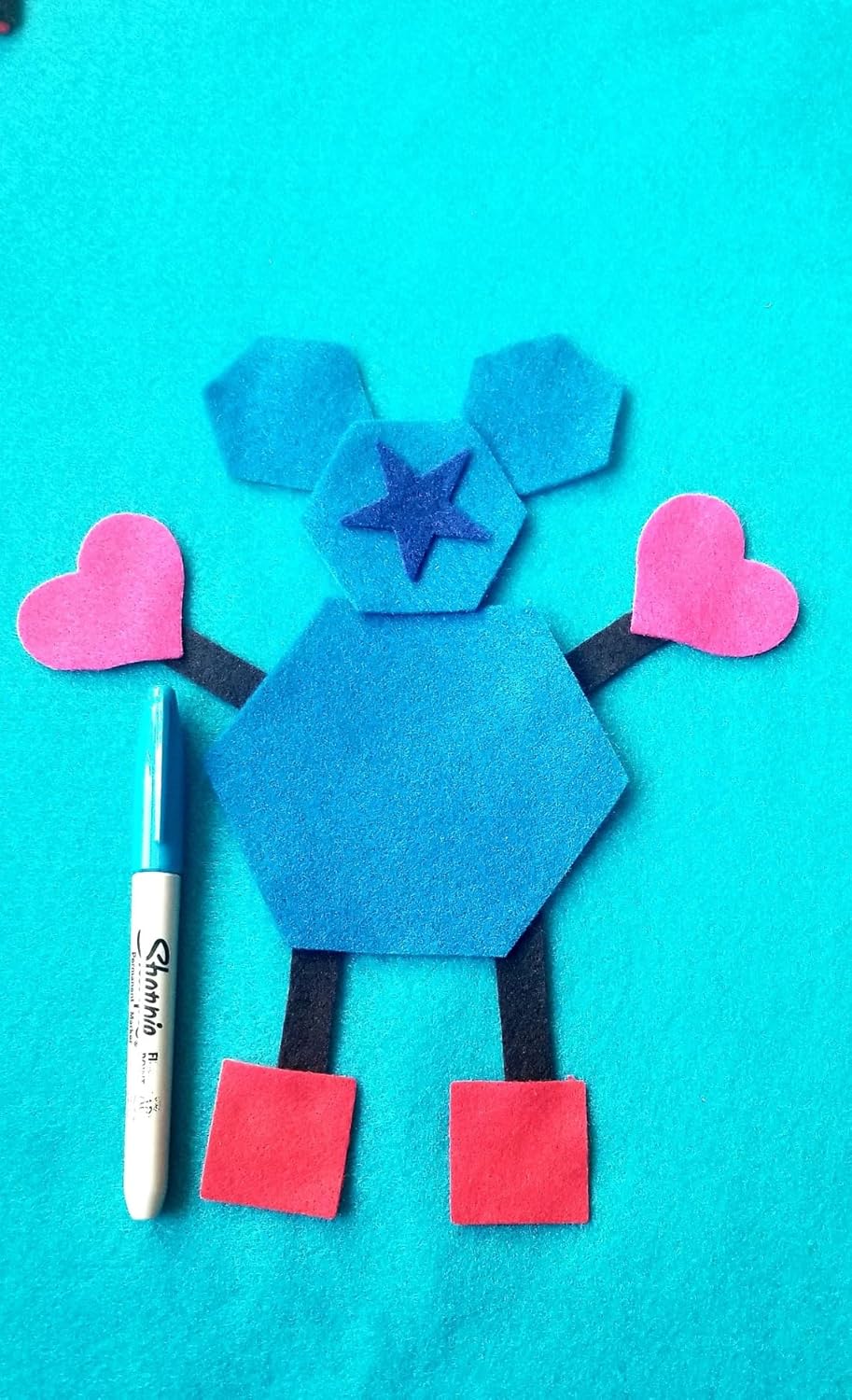 Felt Shapes Graduated Size Set – 24 Pcs | Preschool Learning Game