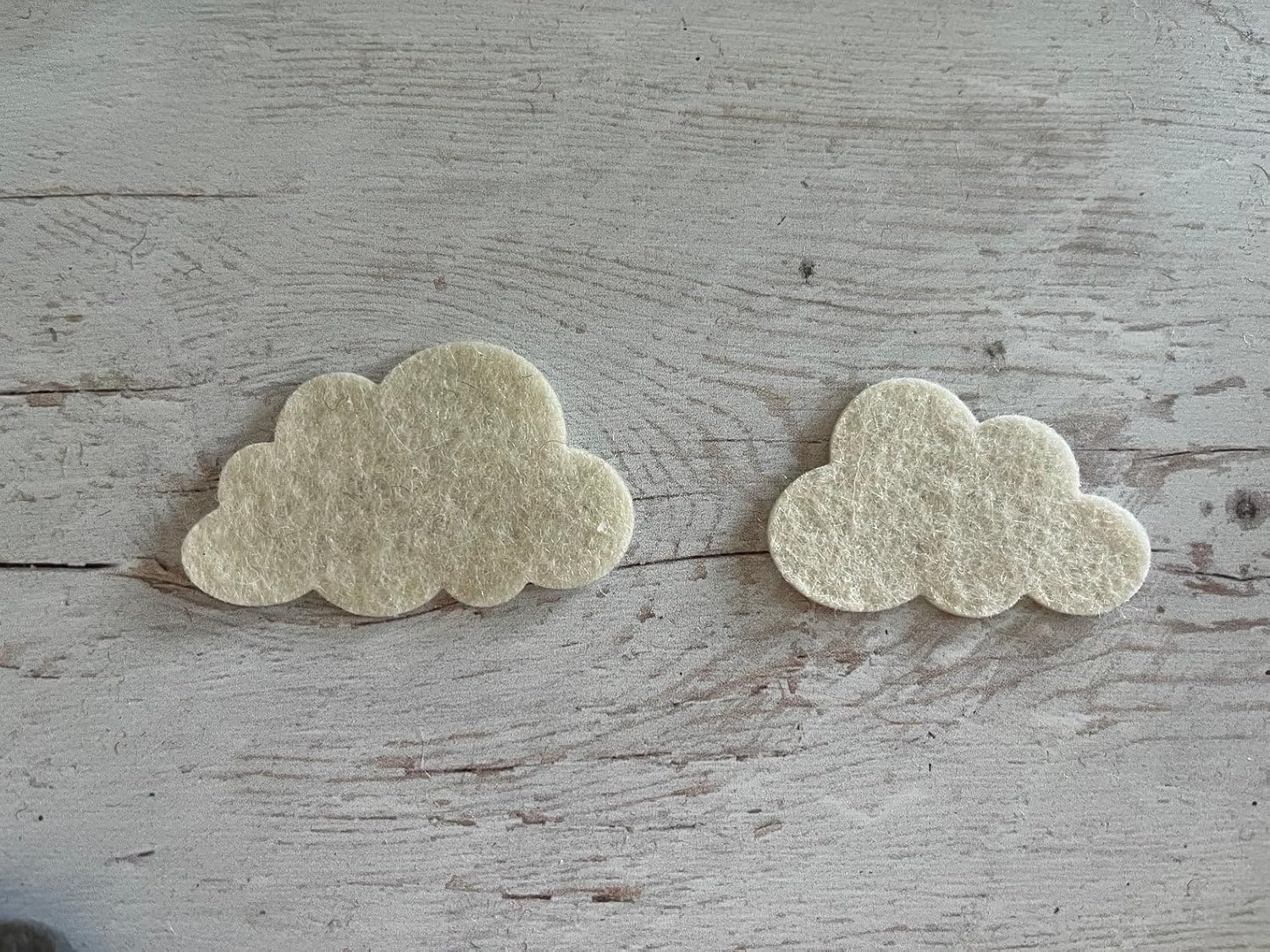 10 Pcs Felt Cloud Die Cuts for DIY Craft & Decoration | Soft Felt Cloud Shapes
