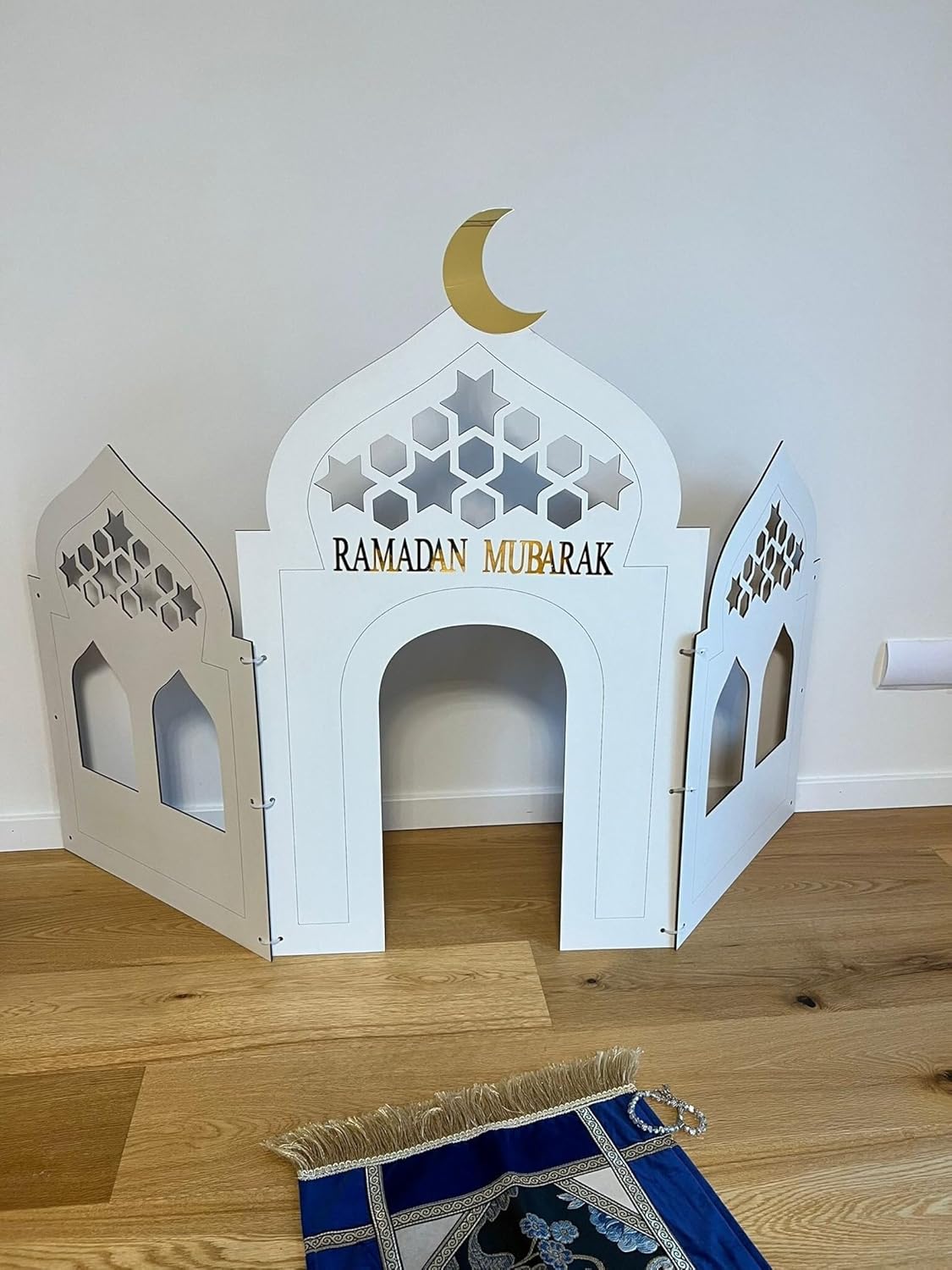 Wooden Play Masjid Mosque for Kids | Islamic Play Mosque Cami Decor | 10 Inch Children’s Mosque Toy for Home