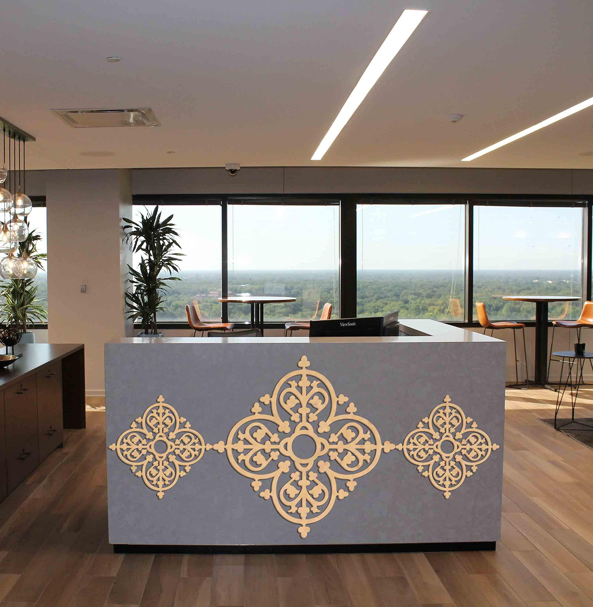 Haoser Birch Ply-3mm Wooden Panel for Room Divider/Partition, Wall Decor Pack of 1 Geometric Laser Cut Carved Panel  (Panle-8) - Haoser