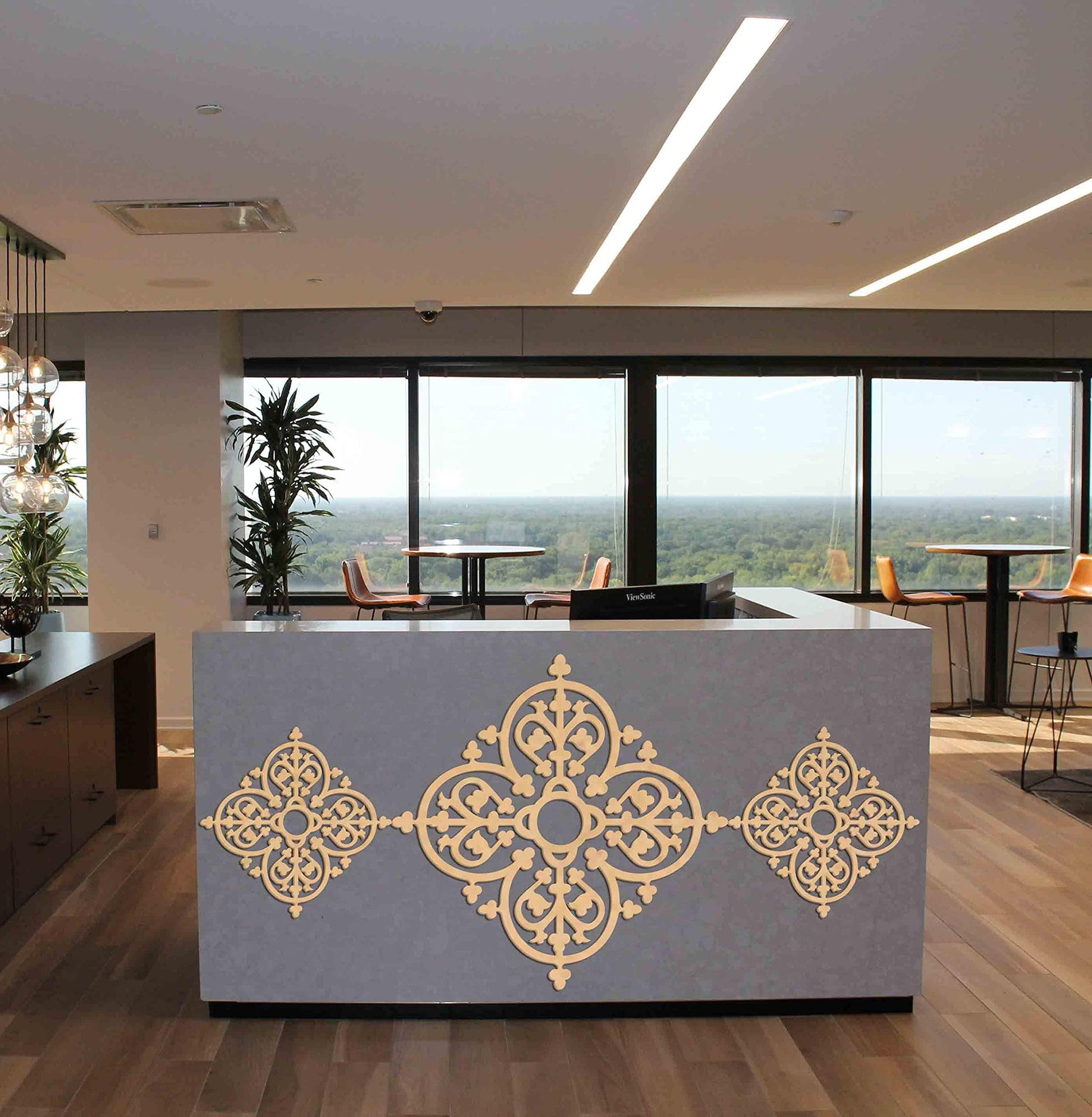 Haoser Birch Ply-3mm Wooden Panel for Room Divider/Partition, Wall Decor Pack of 1 Geometric Laser Cut Carved Panel  (Panle-8) - Haoser
