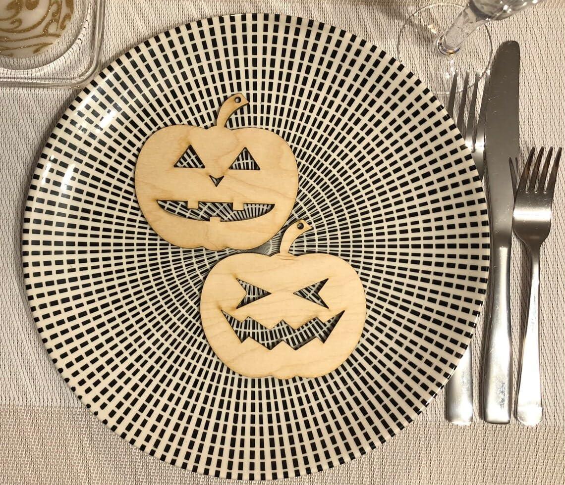 Haoser Wooden Pumpkin Cutout Unfinished Wood Craft Cutout Blank Pumpkin Shape Cutout for Halloween Thanksgiving Party DIY Decoration, 3.9'' inchX3.7 Inch (20 Pcs) - Haoser