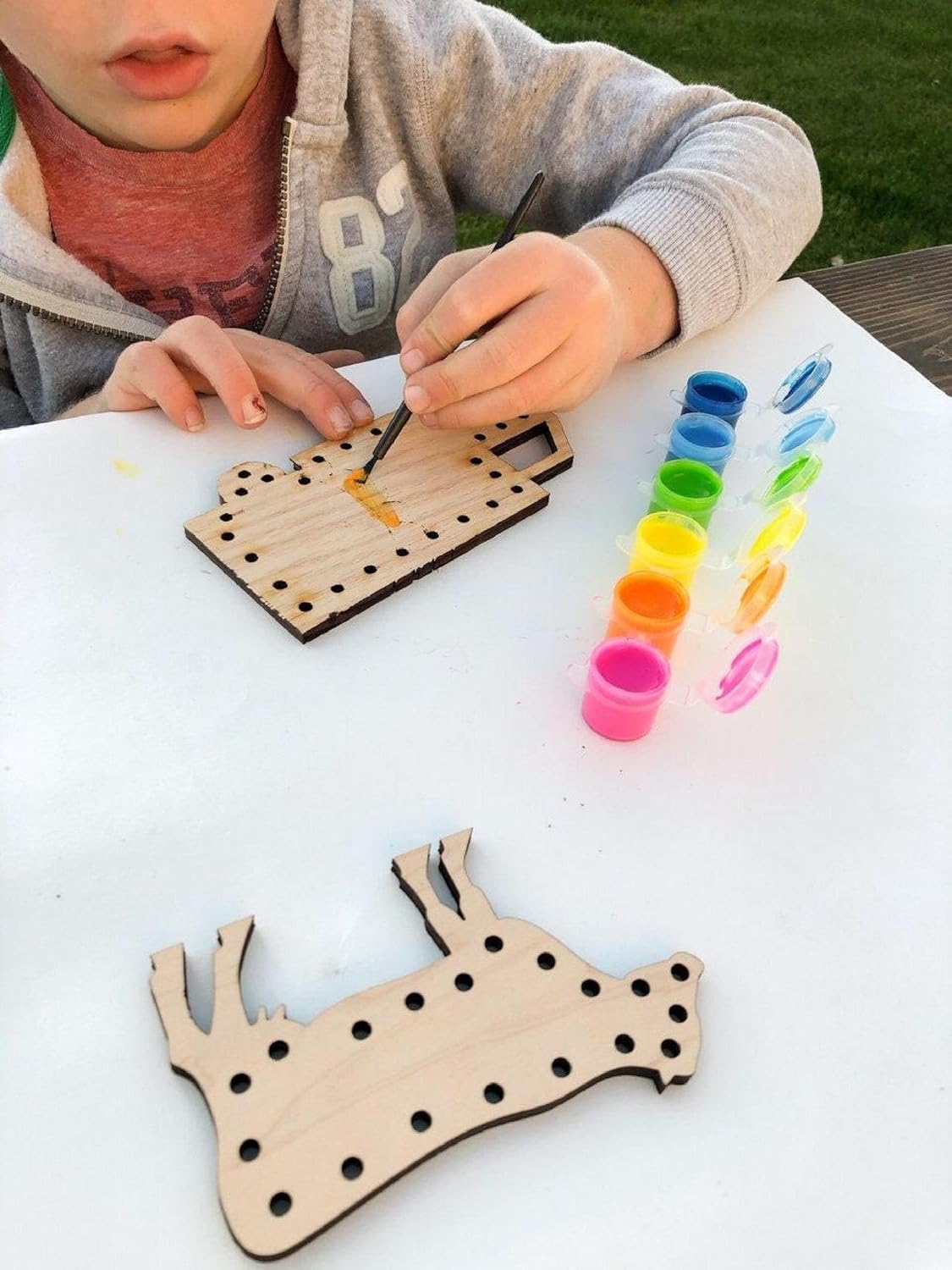 3 Pcs Wooden Princess Lacing Toy Set for Kids | Crown, Castle & Princess Threading Board