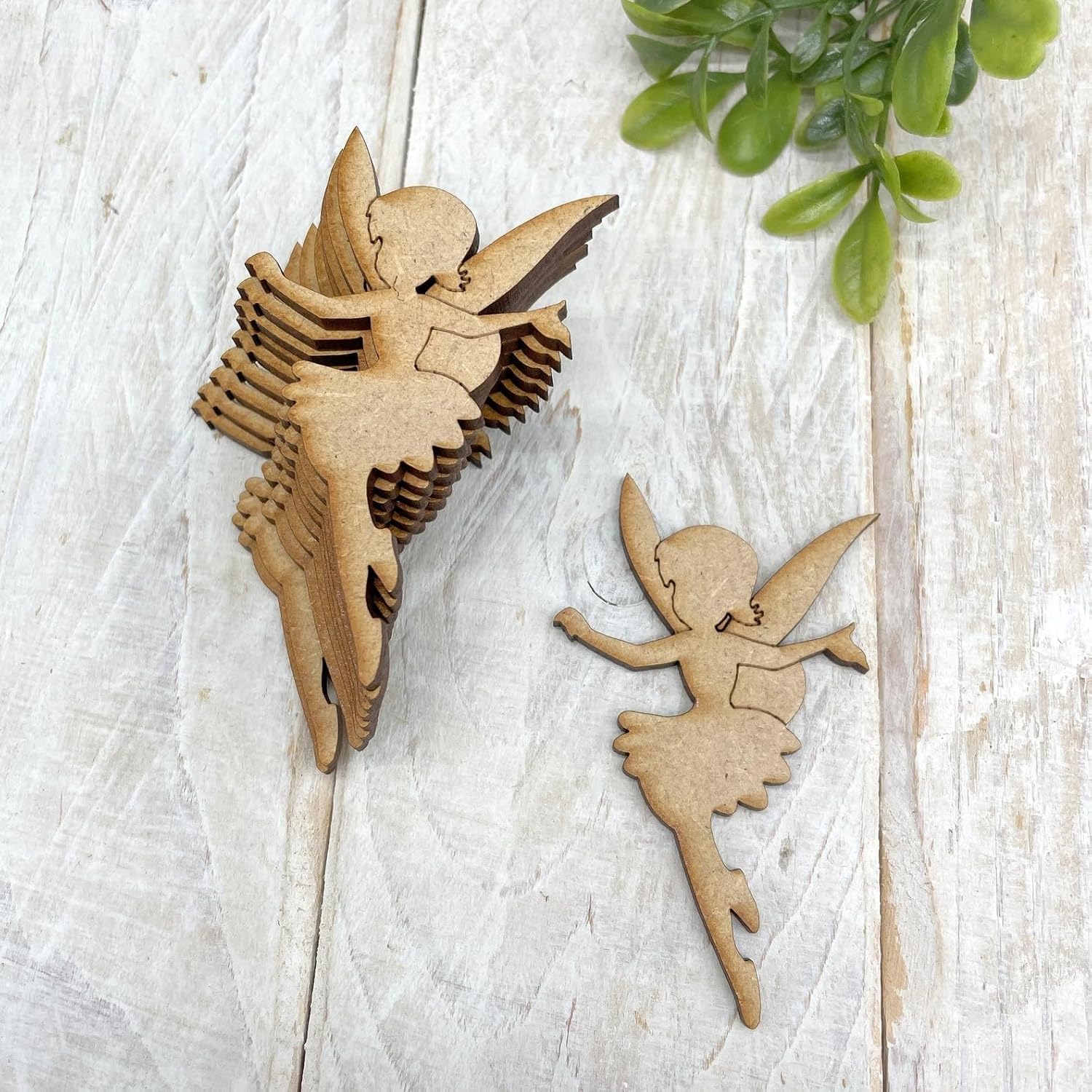 10 Pcs Fairytale MDF Embellishments Craft Shapes | Unfinished Wood Fantasy Fairy DIY Wood