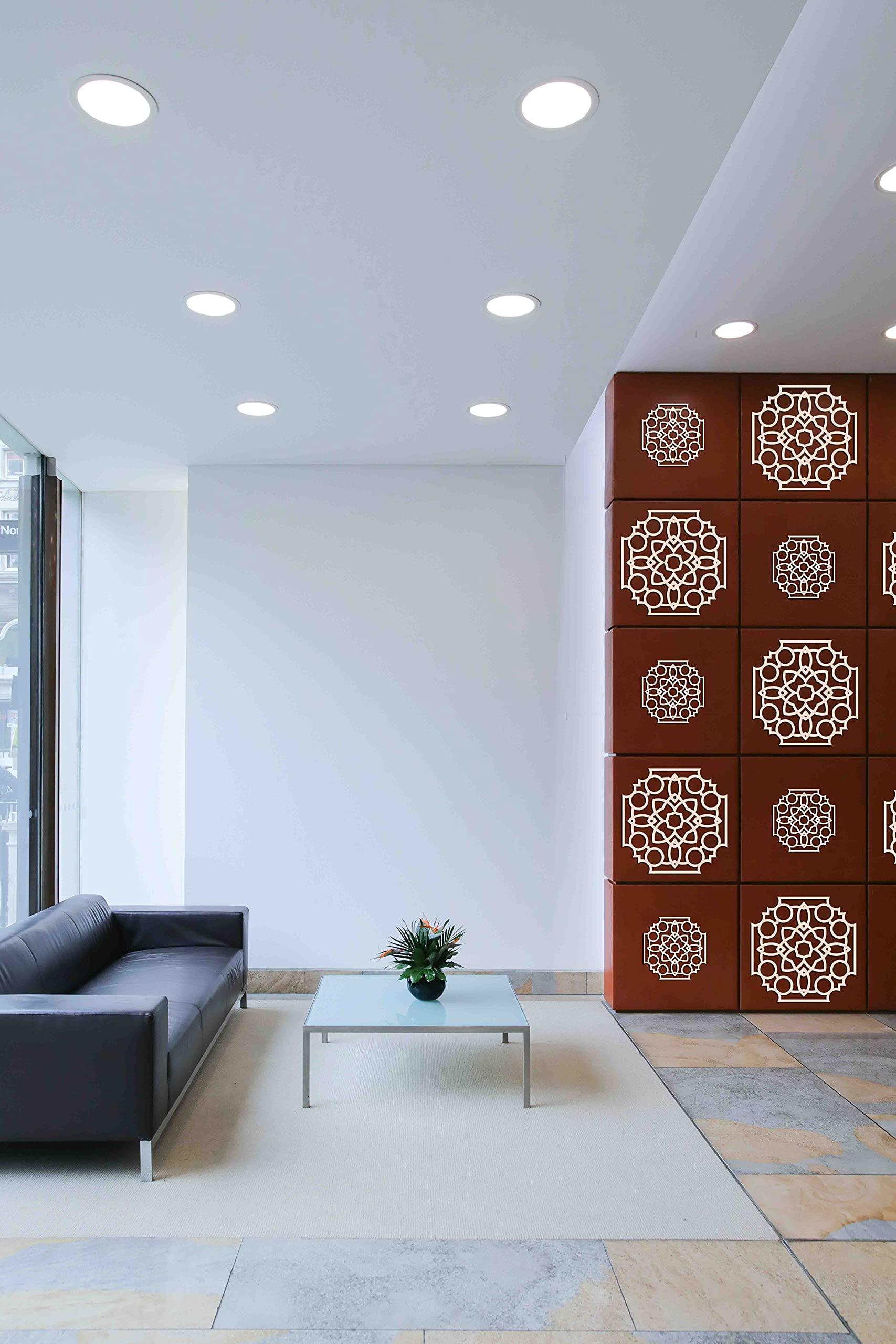Haoser Pack of 1 Laser Cut Carved Panel for Room Partition/Divider Room, Wall Hanging (Square Panel-14) - Haoser