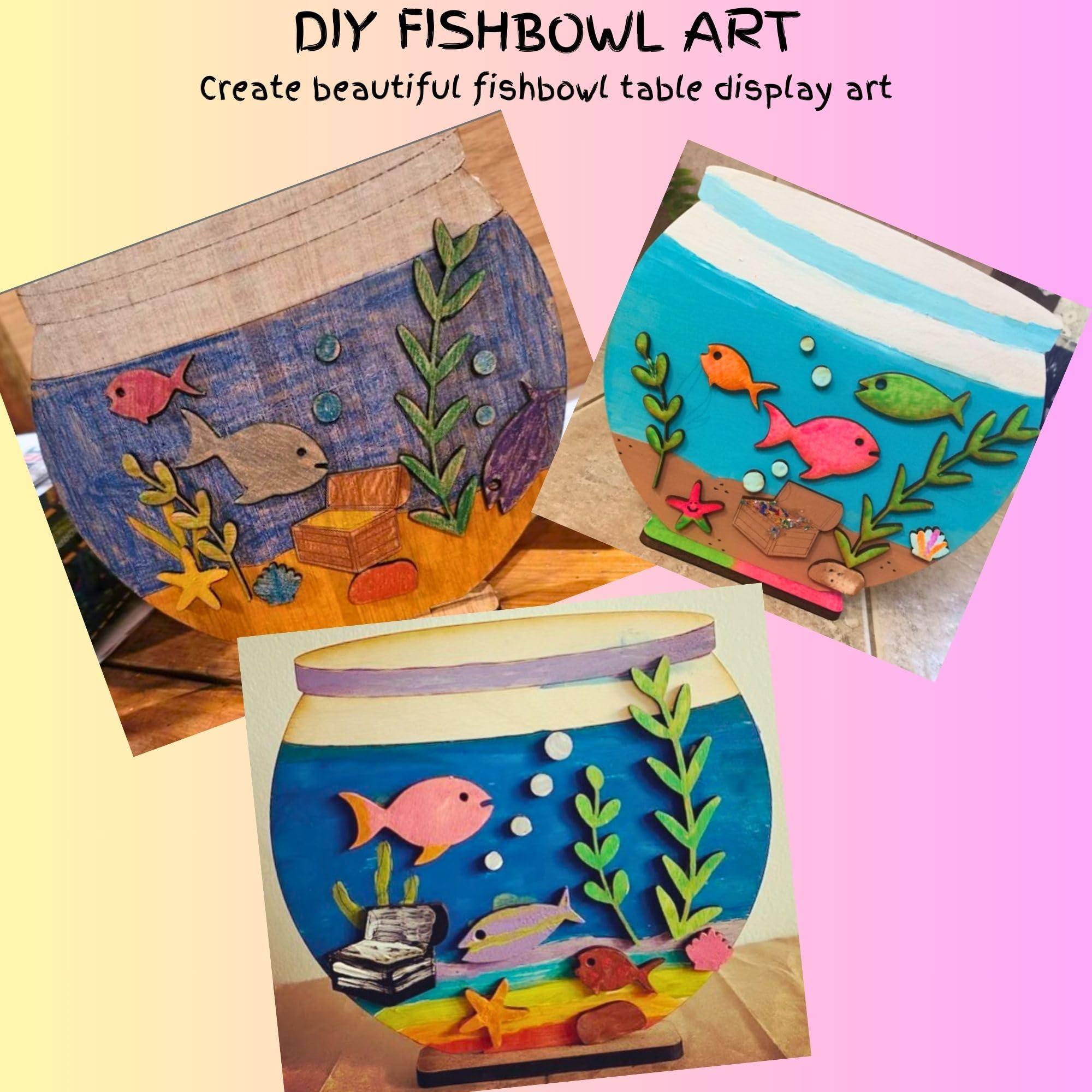 Make-Believe Art & Craft - DIY Kid Craft kit (Fish Bowl) - Haoser