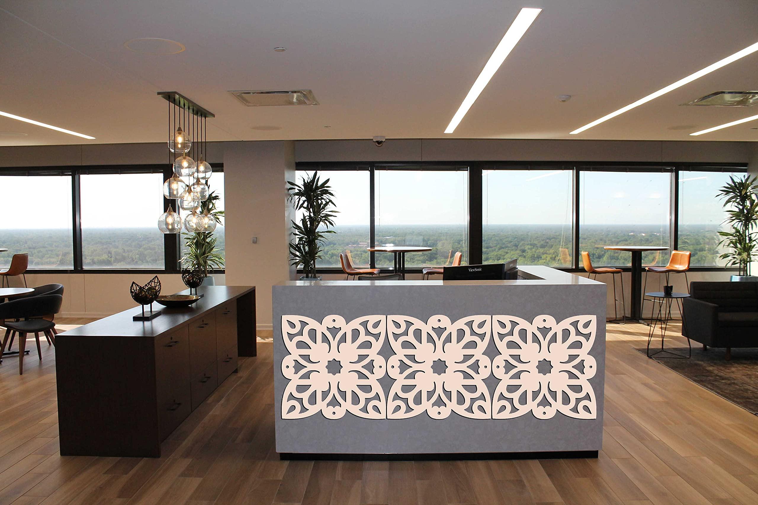 Haoser Birch Ply-3mm Wooden Panel for Room Divider/Partition, Wall Decor Pack of 1 Geometric Laser Cut Carved Panel  (Panle-15) - Haoser