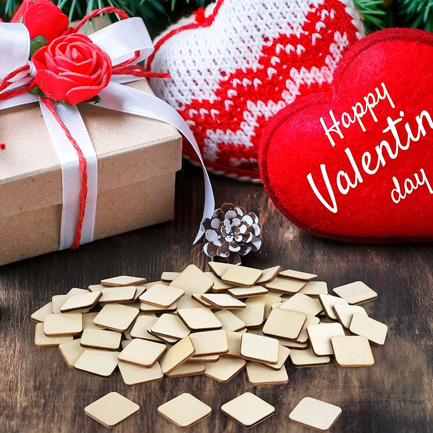 Haoser 100 Pcs Unfinished MDF Boards for Art & Craft 1.5 Inch Square Cutouts with Round Corners | MDF Sheets for DIY Projects MDF Boards for Art and Craft 1.5 inch - Haoser