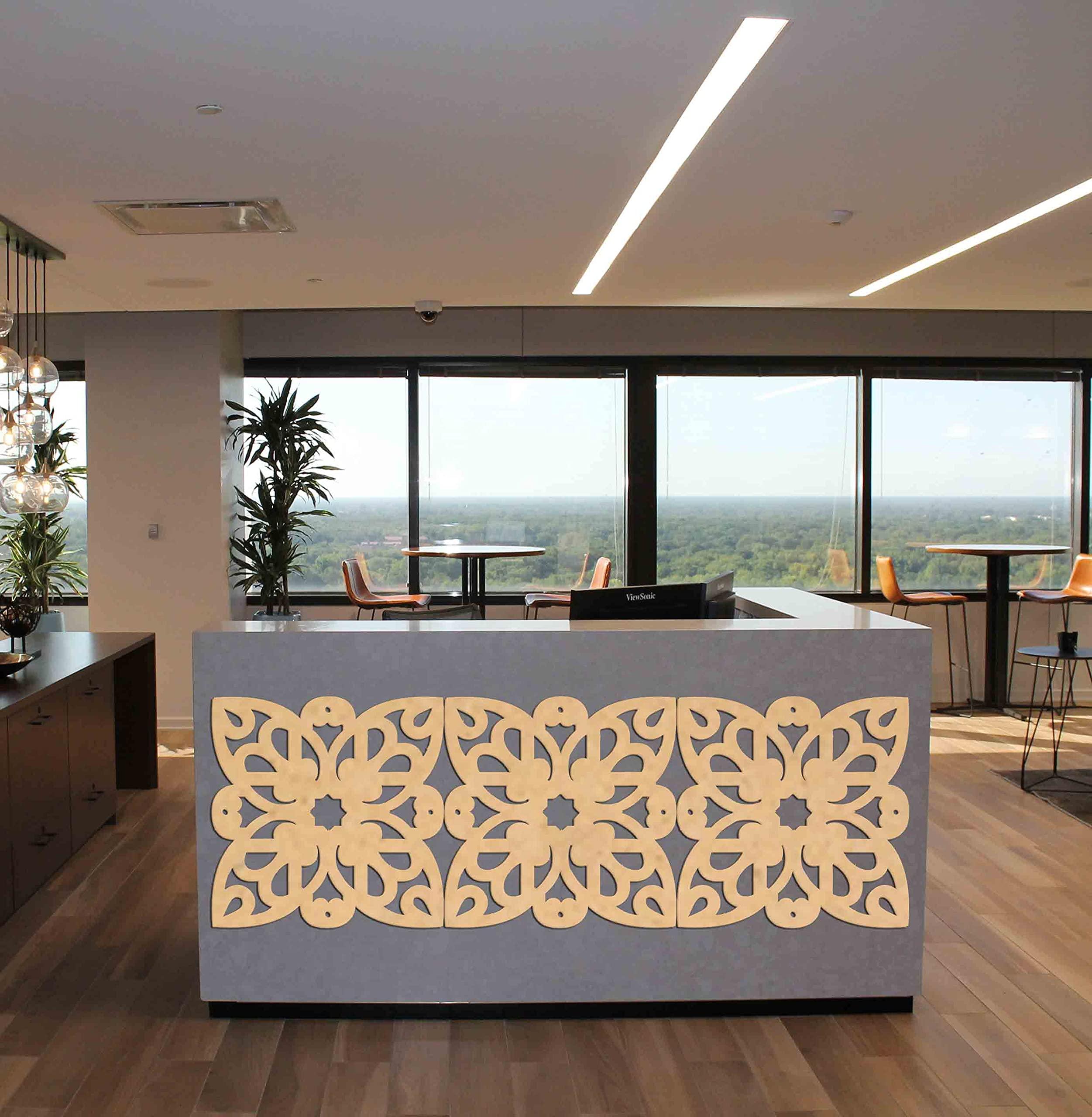 Haoser Birch Ply-3mm Wooden Panel for Room Divider/Partition, Wall Decor Pack of 1 Geometric Laser Cut Carved Panel  (Panle-15) - Haoser