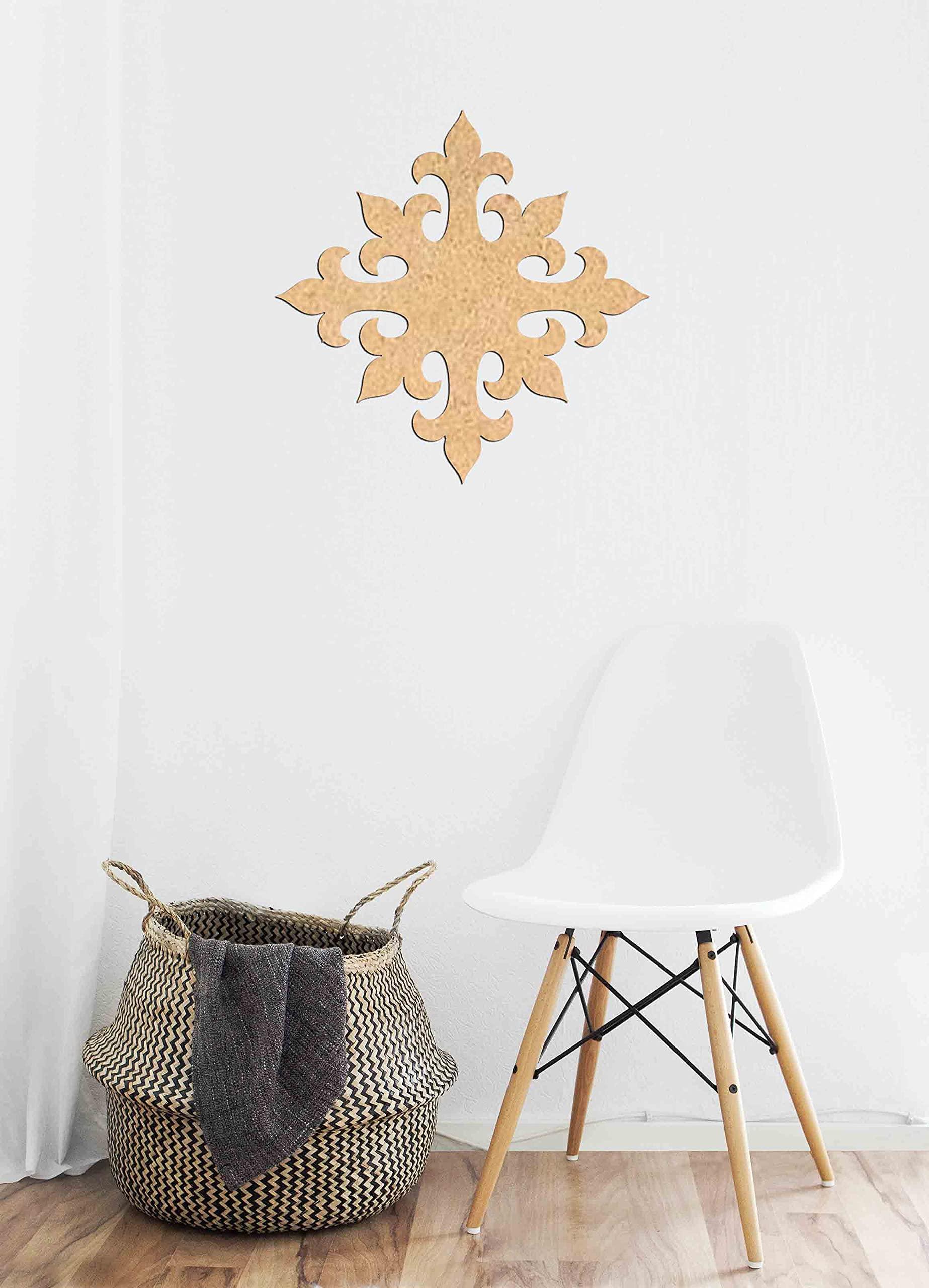 Haoser Birch Ply-3mm Wooden Panel for Room Divider/Partition, Wall Decor Pack of 1 Geometric Laser Cut Carved Panel  (Panle-16) - Haoser