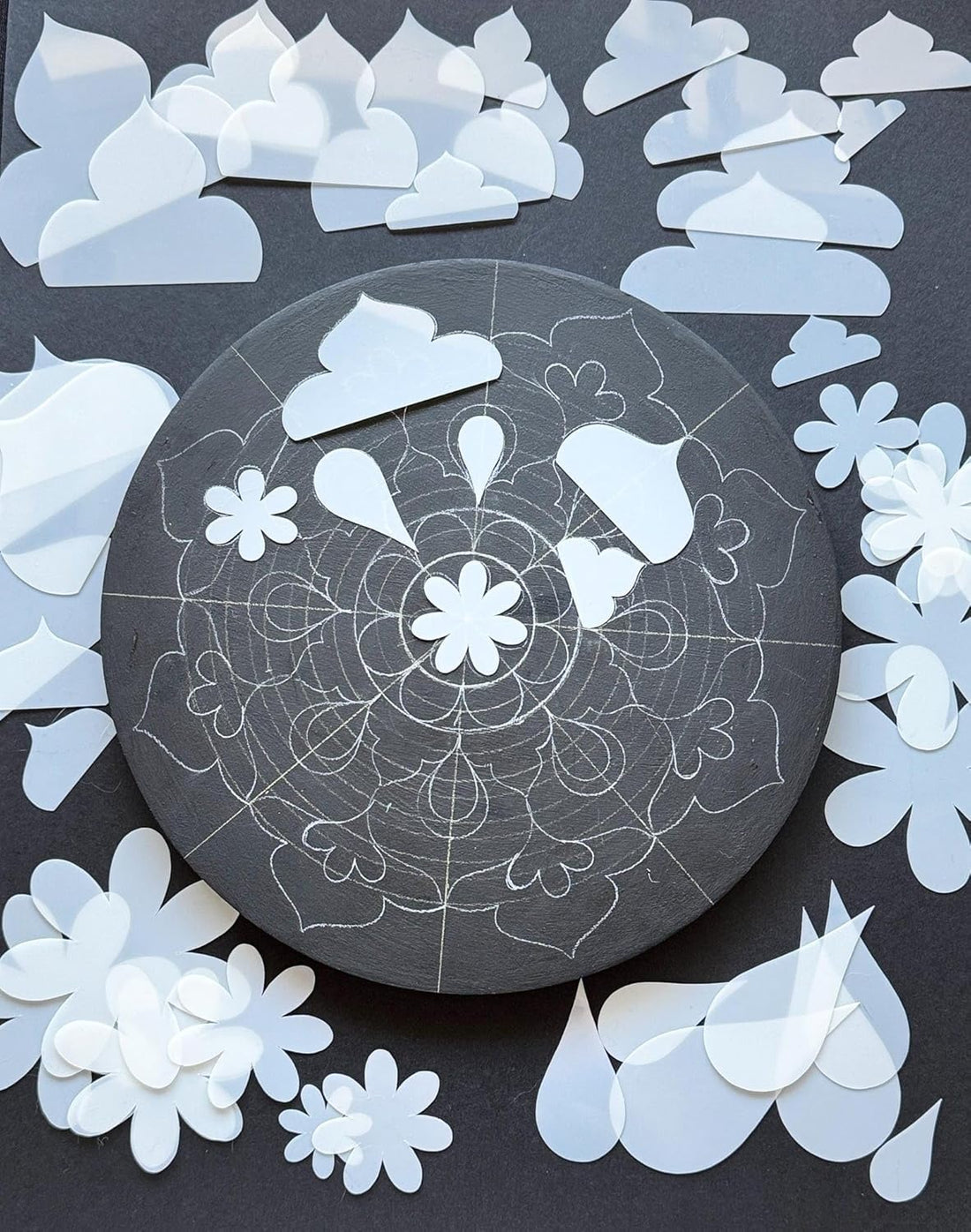 9 Pcs Mandala Stencil Design Tool | Reusable Mandala Painting Stencil for DIY Art Craft