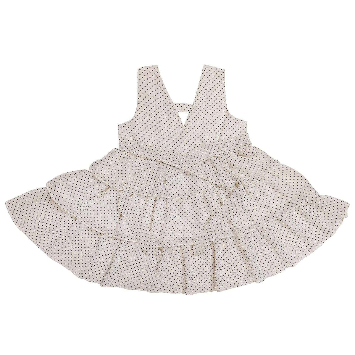 Haoser Charming Baby Girl Frock Dresses, Polka Dots Design, Comfortable Fit, and Durability Ideal for Special Occasions and Everyday Charm, Adorable Frock for Baby Girls - Haoser