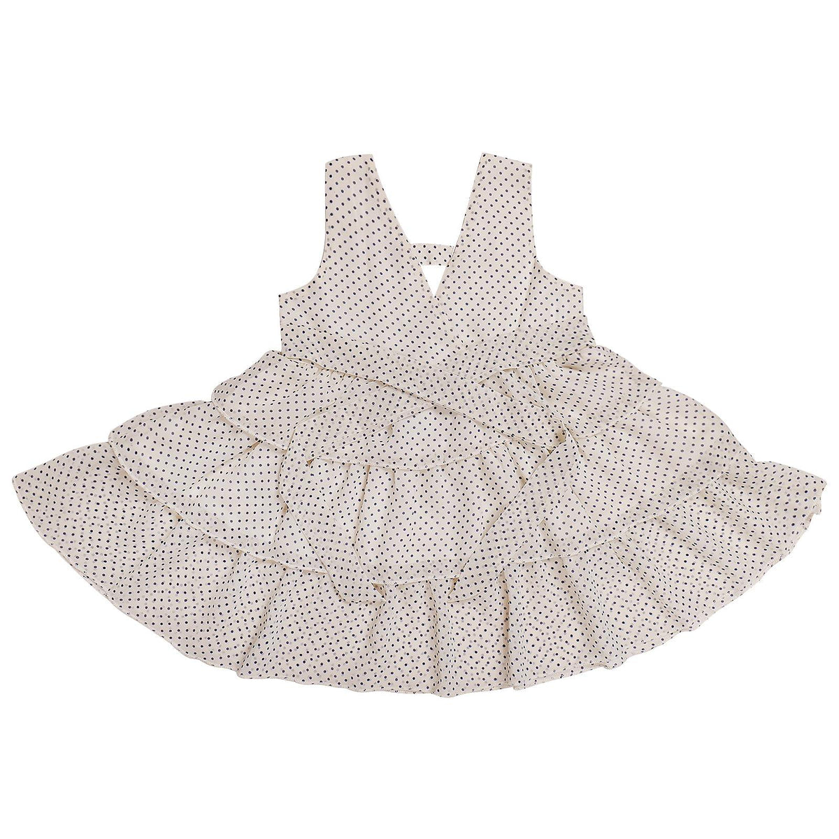 Haoser Charming Baby Girl Frock Dresses, Polka Dots Design, Comfortable Fit, and Durability Ideal for Special Occasions and Everyday Charm, Adorable Frock for Baby Girls - Haoser