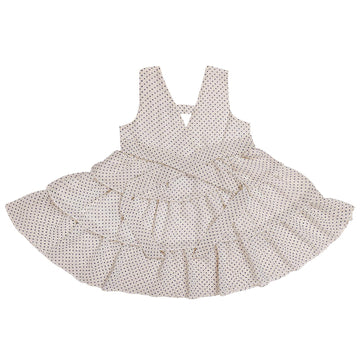 Haoser Charming Baby Girl Frock Dresses, Polka Dots Design, Comfortable Fit, and Durability Ideal for Special Occasions and Everyday Charm, Adorable Frock for Baby Girls - Haoser
