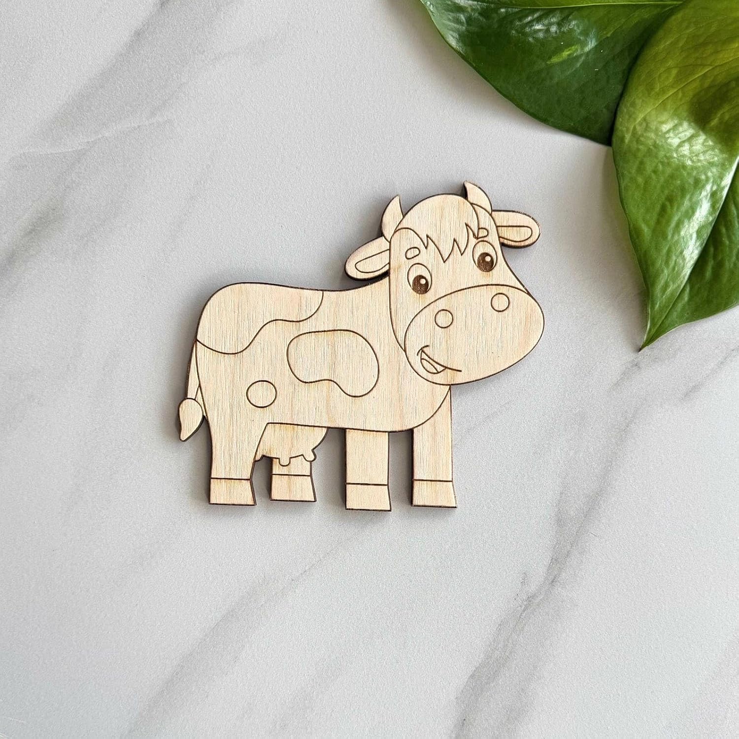 3 Pcs DIY Farm Animal Painting Kit for Kids | 5 Inch MDF Wooden Craft Shapes | Art & Craft Kit