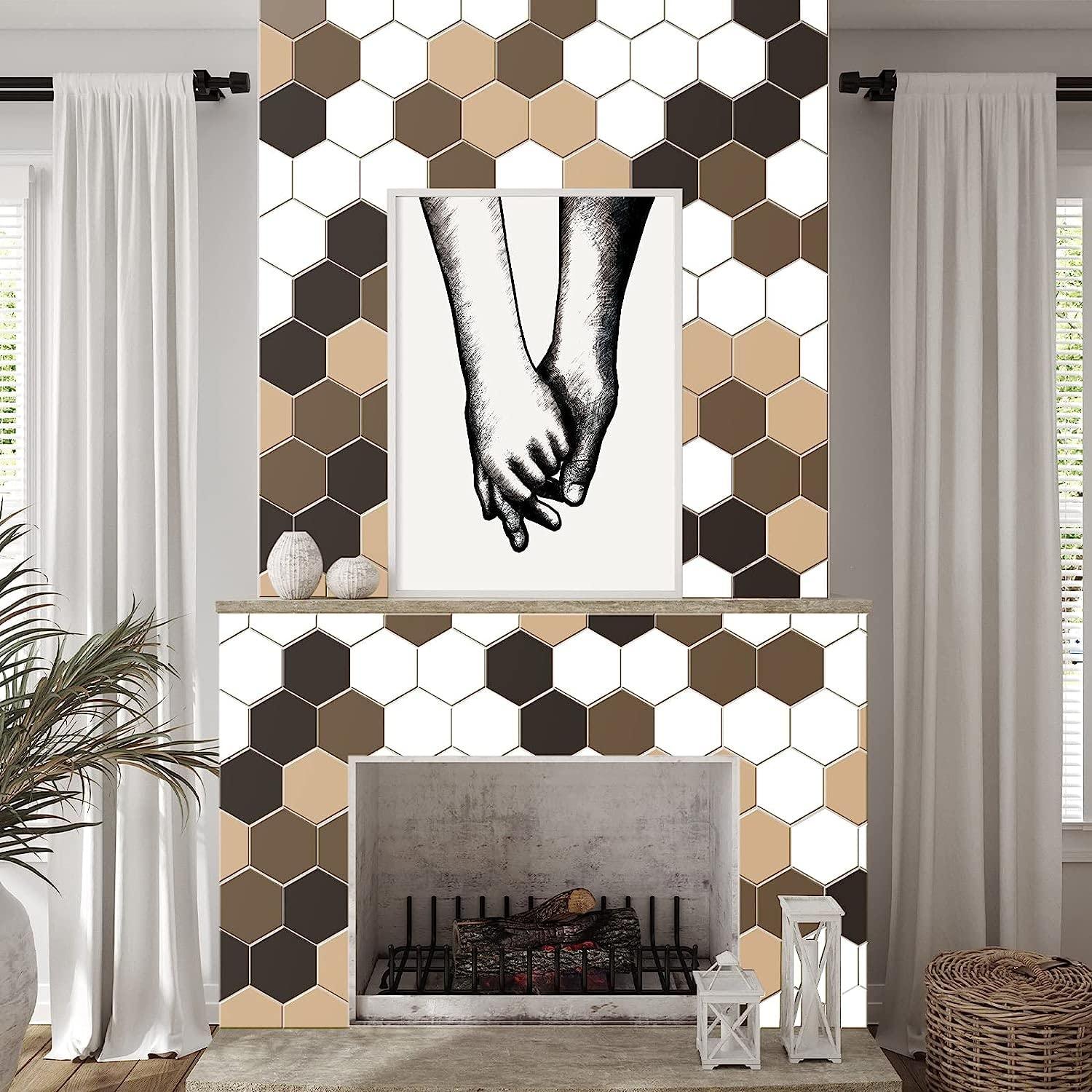 Haoser 15 Pack Unfinished Wooden Hexagon Pieces for DIY Crafts, 3 Inch Cutouts for Wood Burning, Painting, Wall Decorations - Haoser