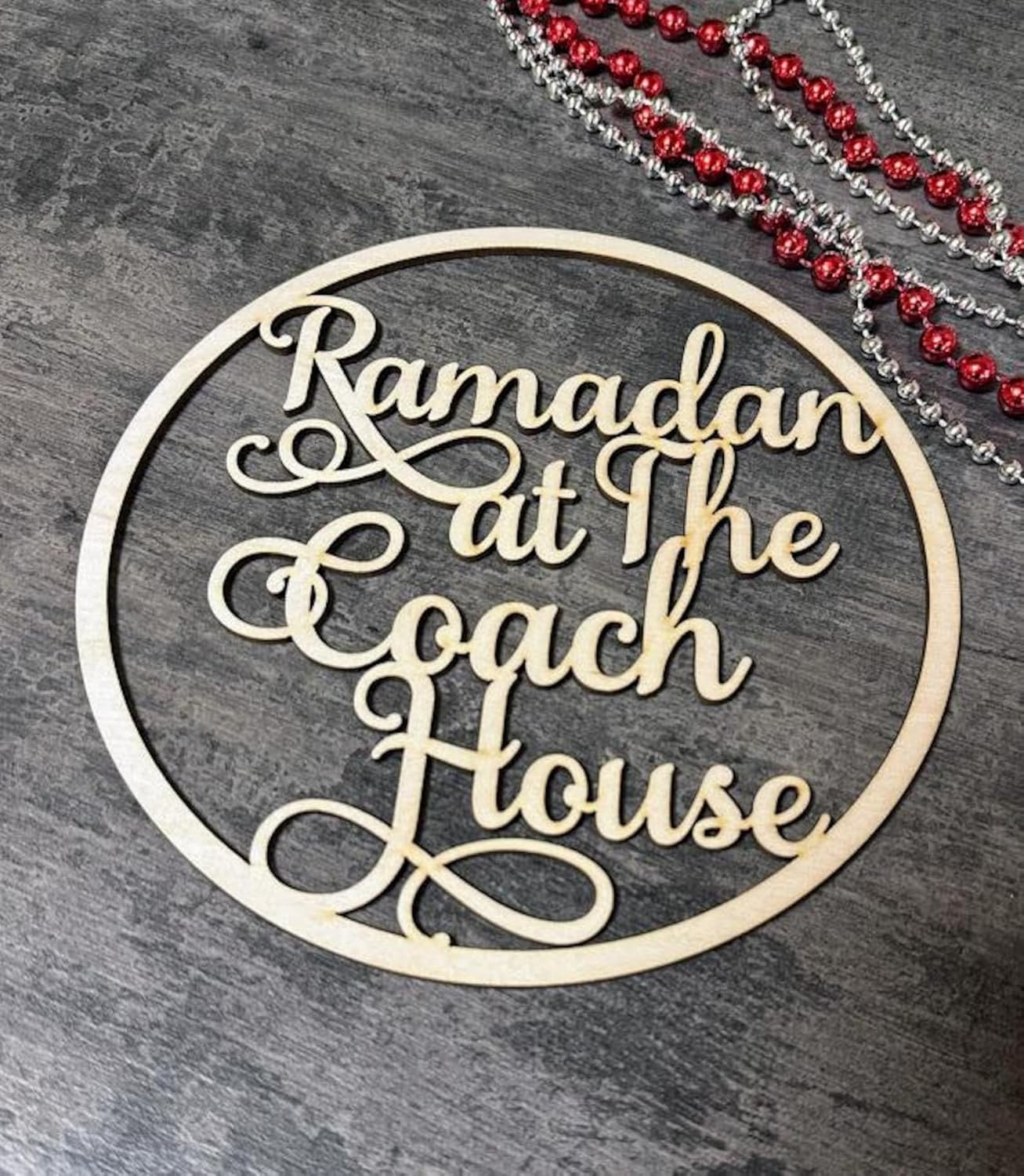 Ramadan Door Wreath – Family Ramadan Decoration | MDF Islamic Decor | Ramadan Door Sign