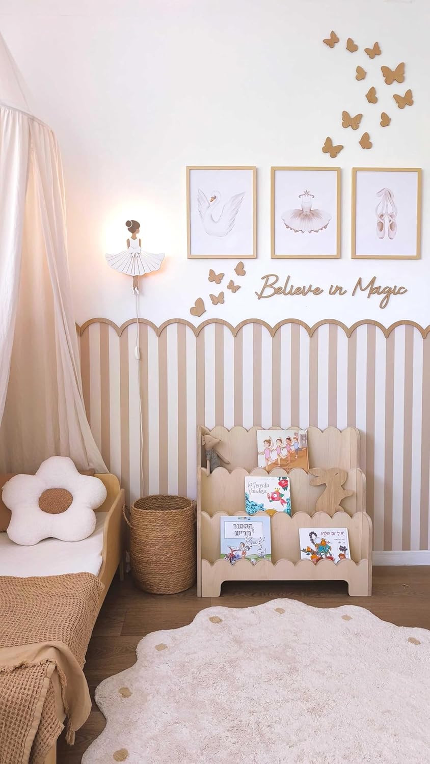 12 Pcs Wooden Butterfly Wall Decor for Kids Room | Nursery Wall Art Decor