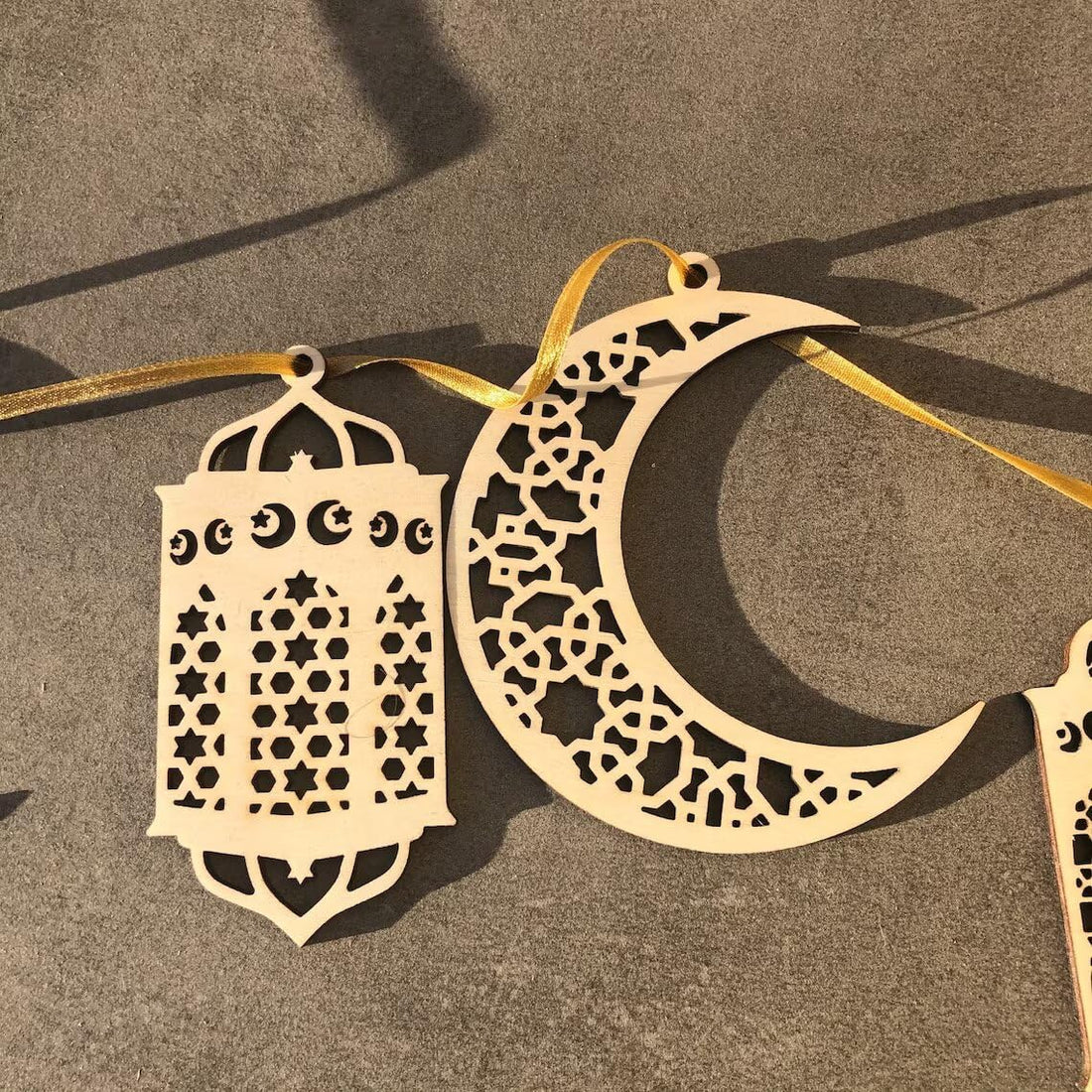 Haoser Ramadan Mubarak Hanging Decoration Set - Eid Decors - Islamic Wall Art