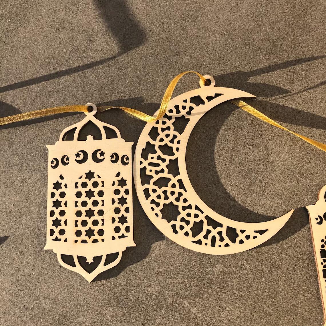 Haoser Ramadan Mubarak Hanging Decoration Set - Eid Decors - Islamic Wall Art