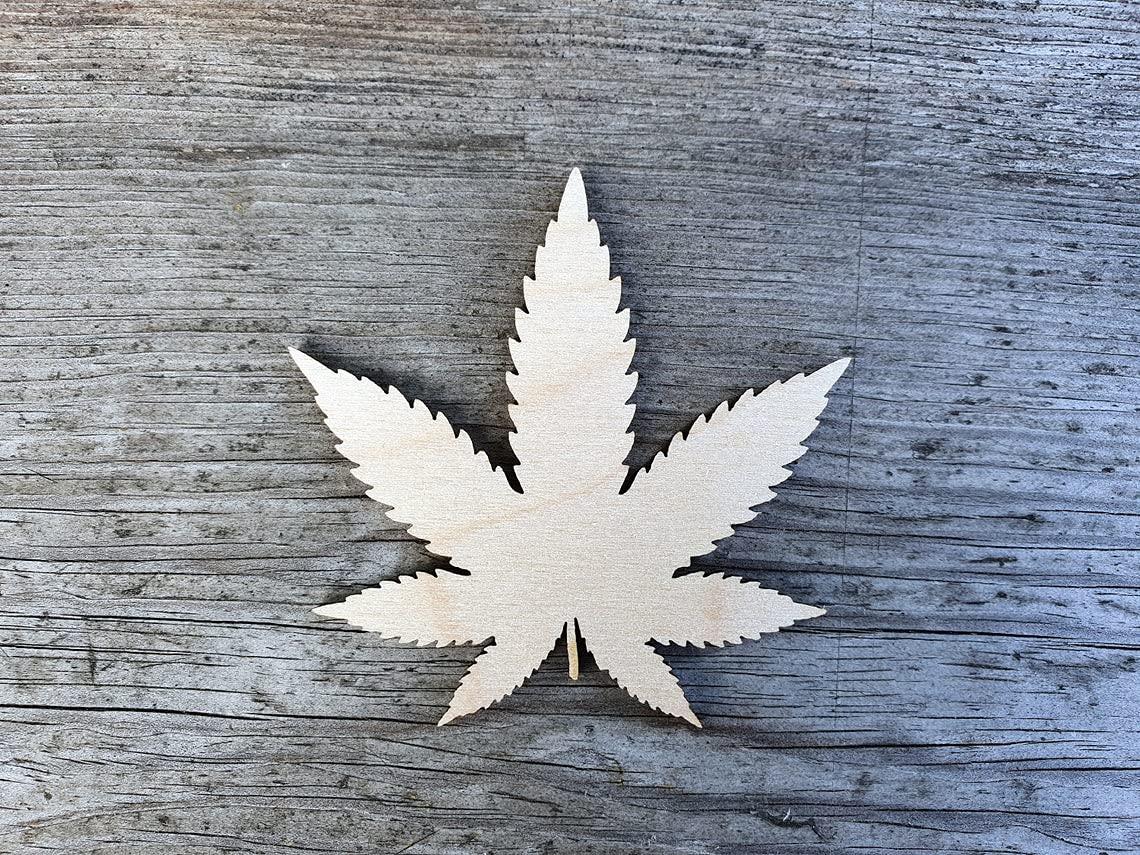 Haoser 3mm Wooden Leaf Cutouts for Scrapbooking Arts Crafts DIY Decoration Display Décor - Haoser