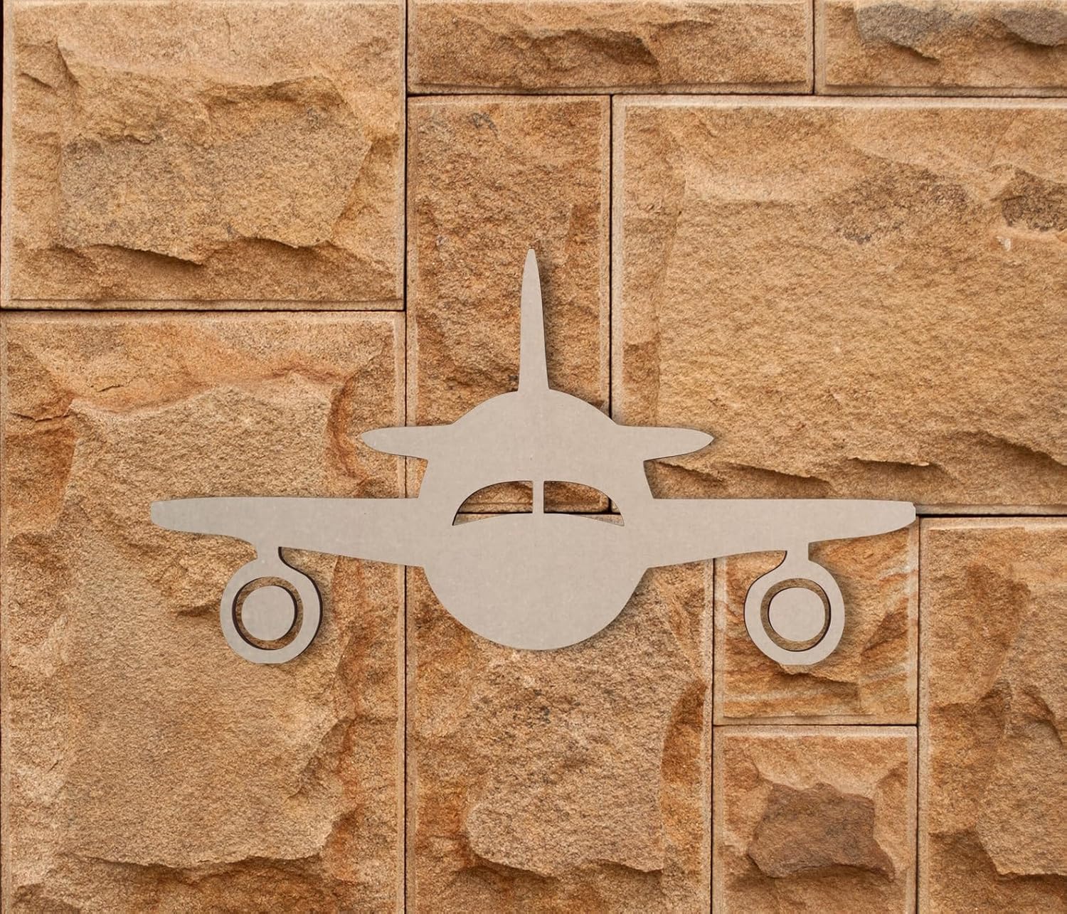 Pack of 5 Airplane Shape MDF Wooden Cutouts for DIY Art & Craft | Unfinished Wood Airplane Craft Base