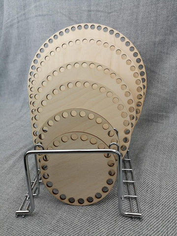 Pack of 5 Wooden Crochet Basket Bottom Round Base | DIY Crochet Basket Supply & Craft Wood Blanks | Round Crochet Basket Base | Handmade Basket Base Wooden