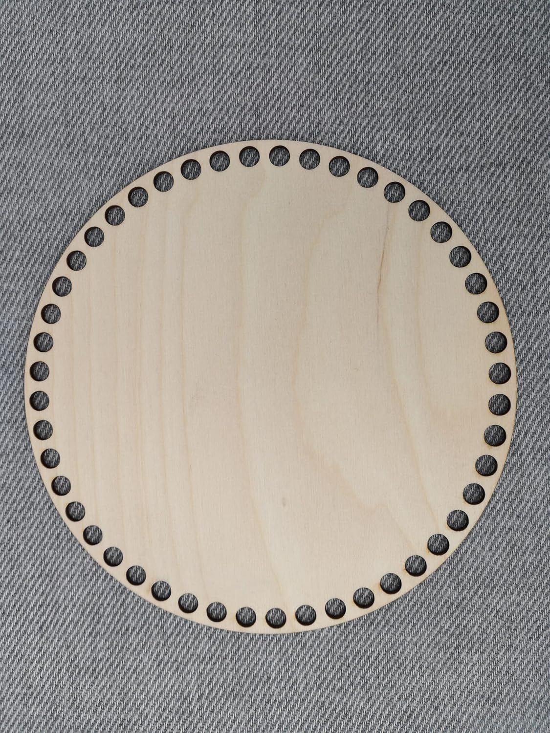 Pack of 5 Wooden Crochet Basket Bottom Round Base | DIY Crochet Basket Supply & Craft Wood Blanks | Round Crochet Basket Base | Handmade Basket Base Wooden