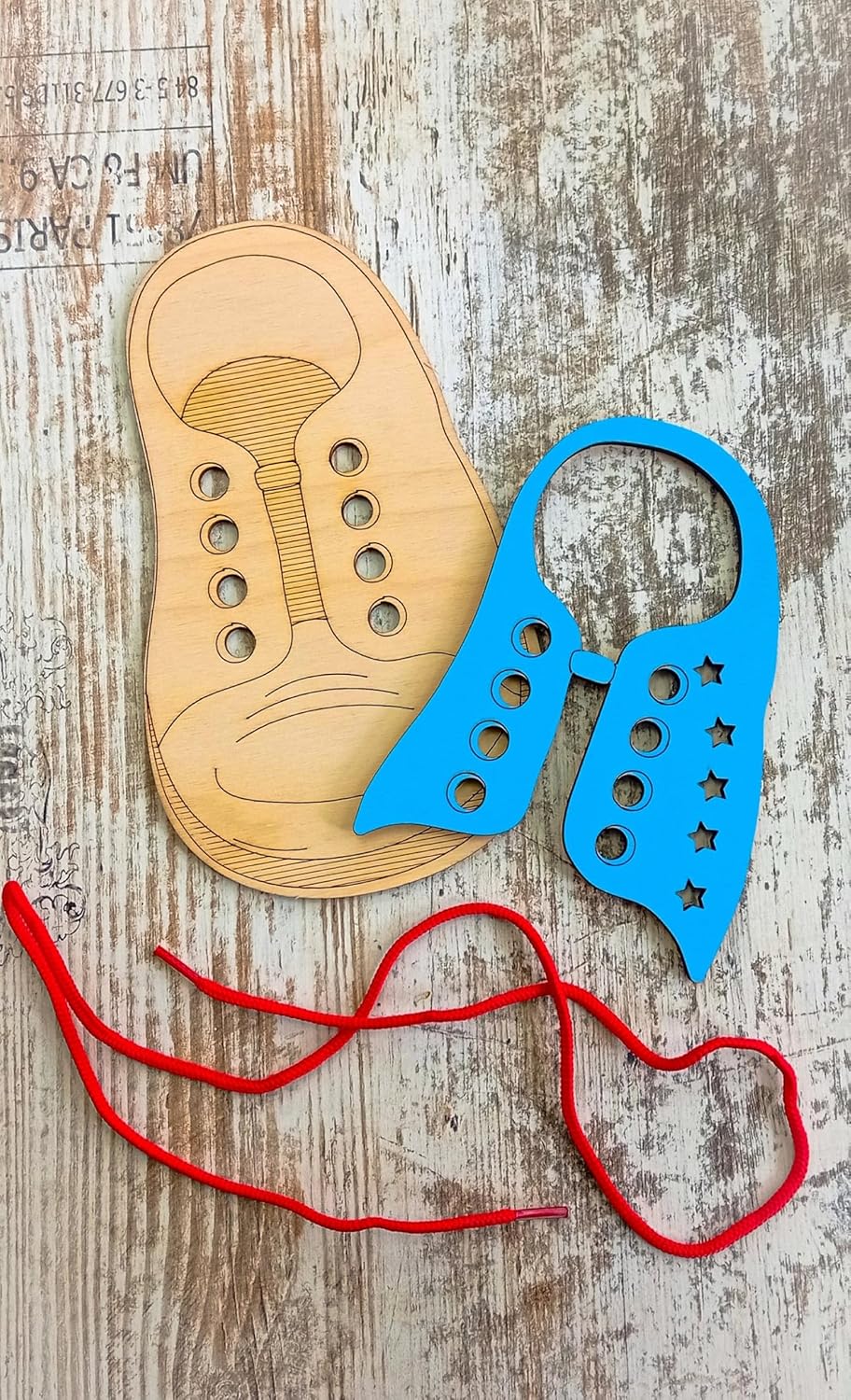 3 Pcs Wooden Hedgehog Lacing Toy for Kids | Montessori Threading Board | Fine Motor Skills Learning Toy