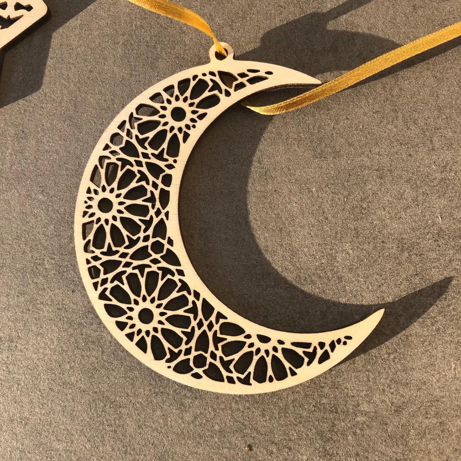 Pack of 6 Ramadan Decorations – Islamic Table & Wall Decor, 10 CM | Premium Pine MDF | Ramadan Kareem Mubarak Decoration for Home, Office, | Ramazaan Decoration itmas | Eid Decor itmas