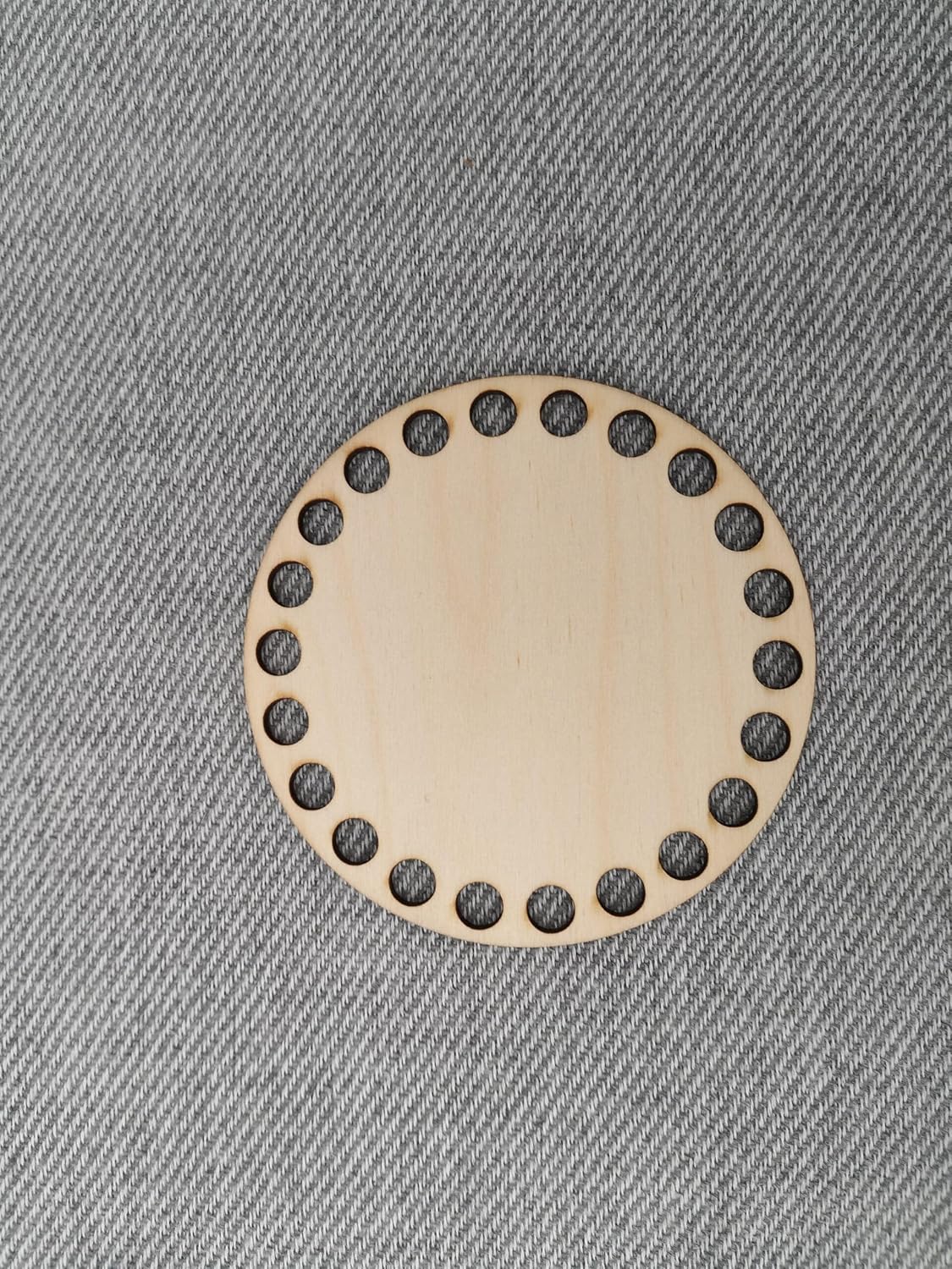 Pack of 5 Wooden Crochet Basket Bottom Round Base | DIY Crochet Basket Supply & Craft Wood Blanks | Round Crochet Basket Base | Handmade Basket Base Wooden