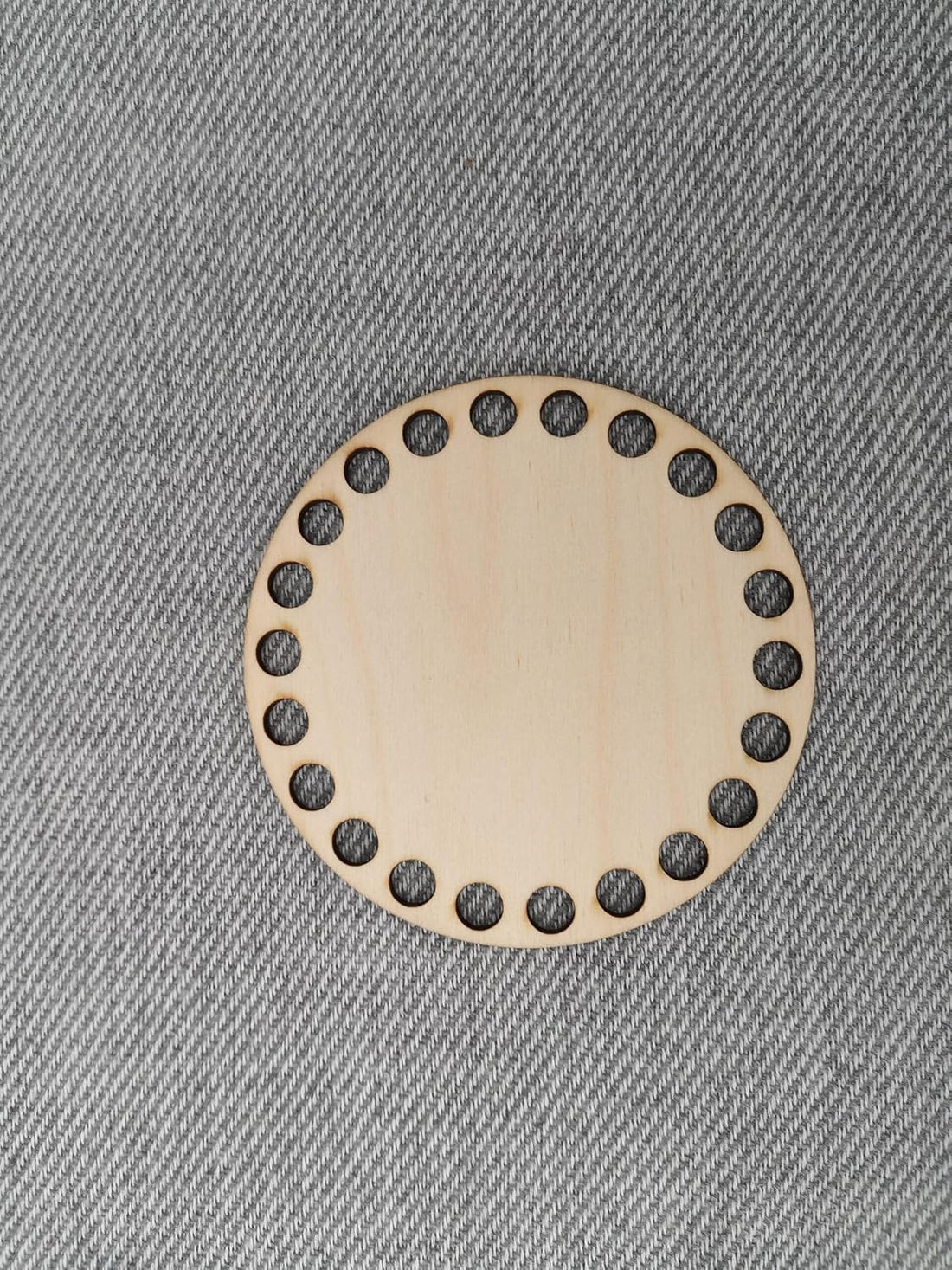 Pack of 5 Wooden Crochet Basket Bottom Round Base | DIY Crochet Basket Supply & Craft Wood Blanks | Round Crochet Basket Base | Handmade Basket Base Wooden